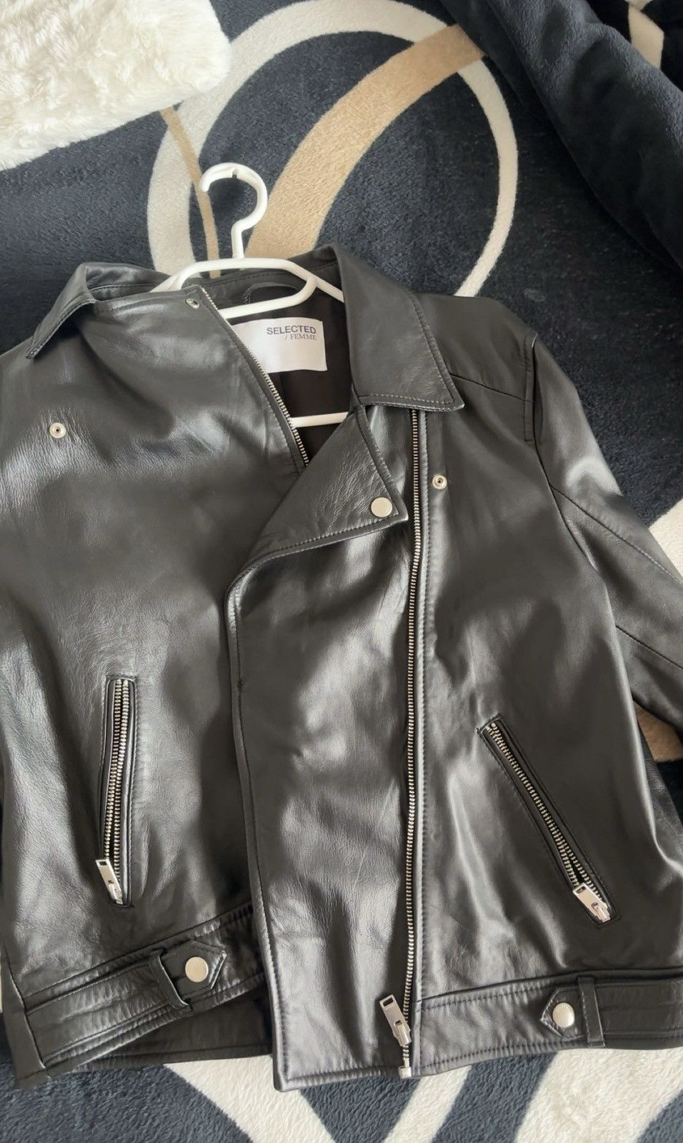 Selected Homme leather jacket Size M / US 6-8 / IT 42-44 - 2 Thumbnail