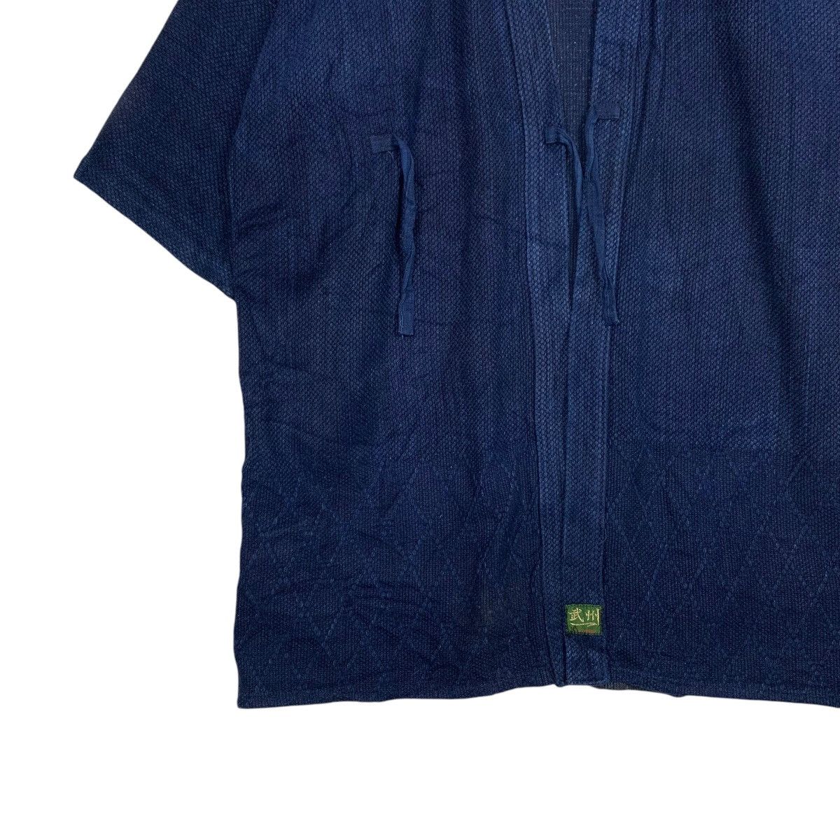 Indigo Vintage 90's Blue Indigo Traditional Japan Kimono #2241-C99 Size US L / EU 52-54 / 3 - 3 Thumbnail