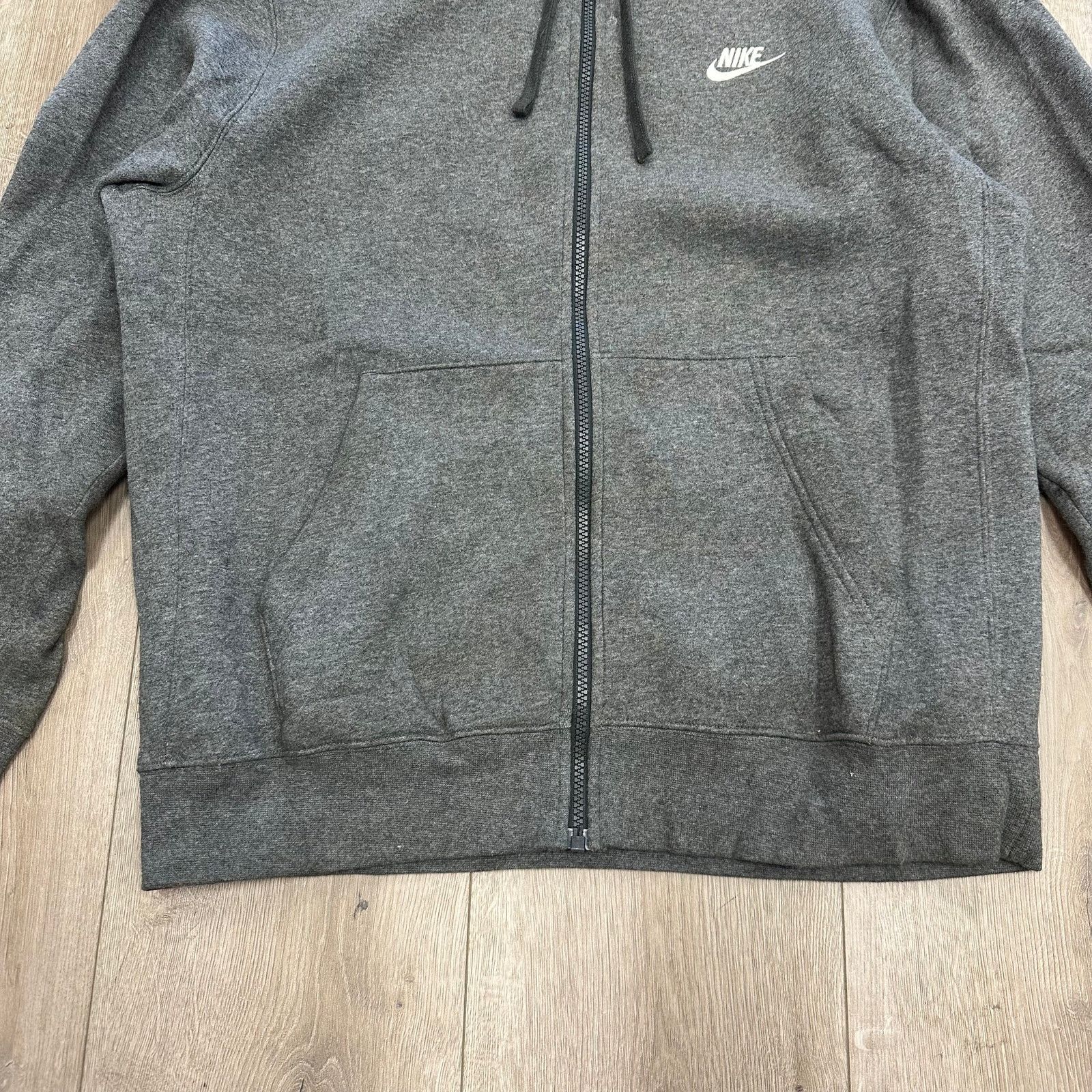 Nike Nike Sportswear Fleece Full-Zip Hoodie Sweater Gray Medium Size US M / EU 48-50 / 2 - 7 Thumbnail