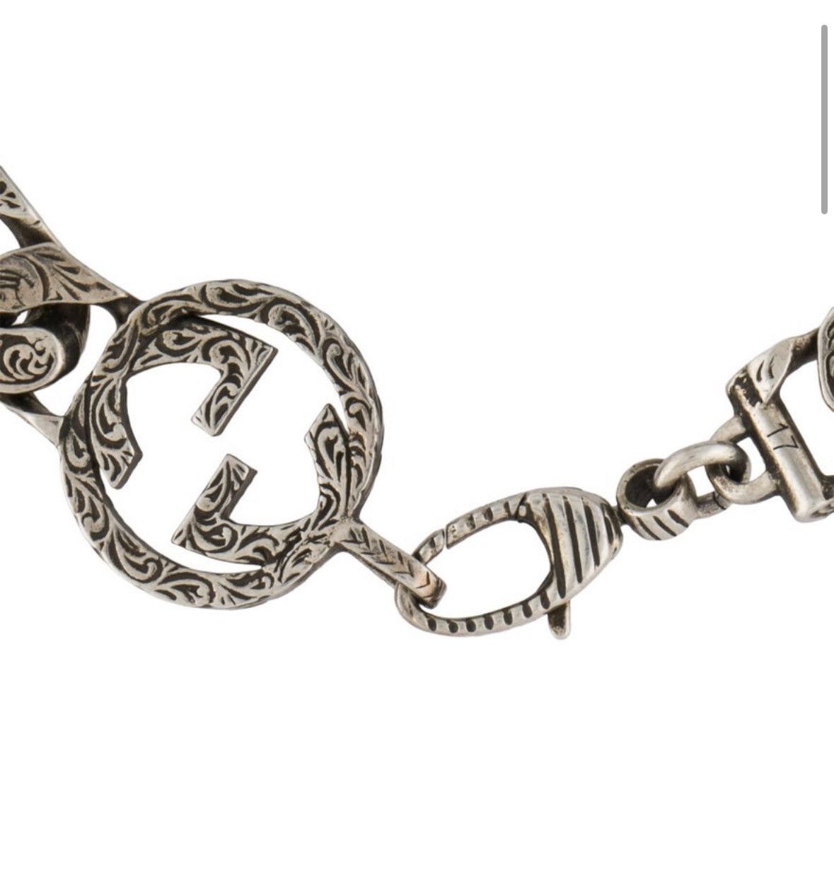 Gucci GUCCI Silver Interlocking G Chain Bracelet Size ONE SIZE - 4 Thumbnail