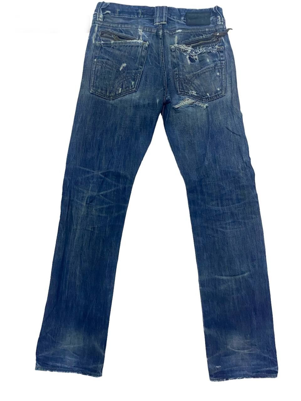 GAS Gas Distressed Denim Selvedge (Z09) waist 32 Size US 32 / EU 48 - 2 Thumbnail