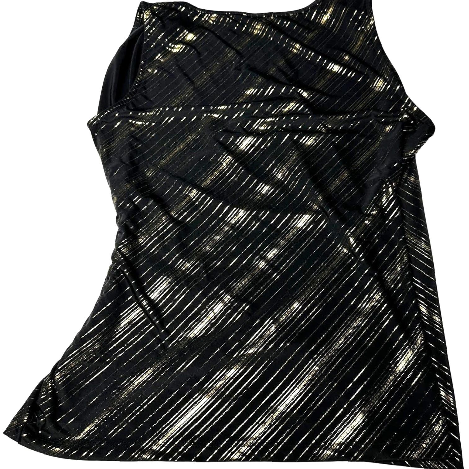 Vintage VINTAGE Spin Blouse Top Womens S Black Gold Striped Y2K Glam Grunge Made in USA Shirt/Top Womens S Black Gold Striped Y2K Glam Grunge USA Size S / US 4 / IT 40 - 4 Thumbnail