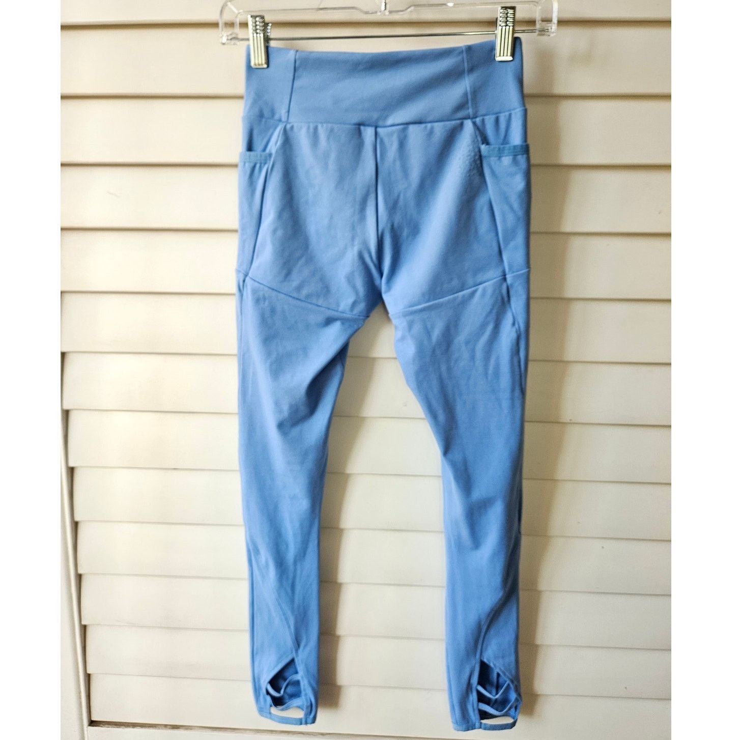 Gymshark Gymshark Blue Poise Leggings Crossover High Waist Ankle Size 27" / US 4 / IT 40 - 5 Thumbnail