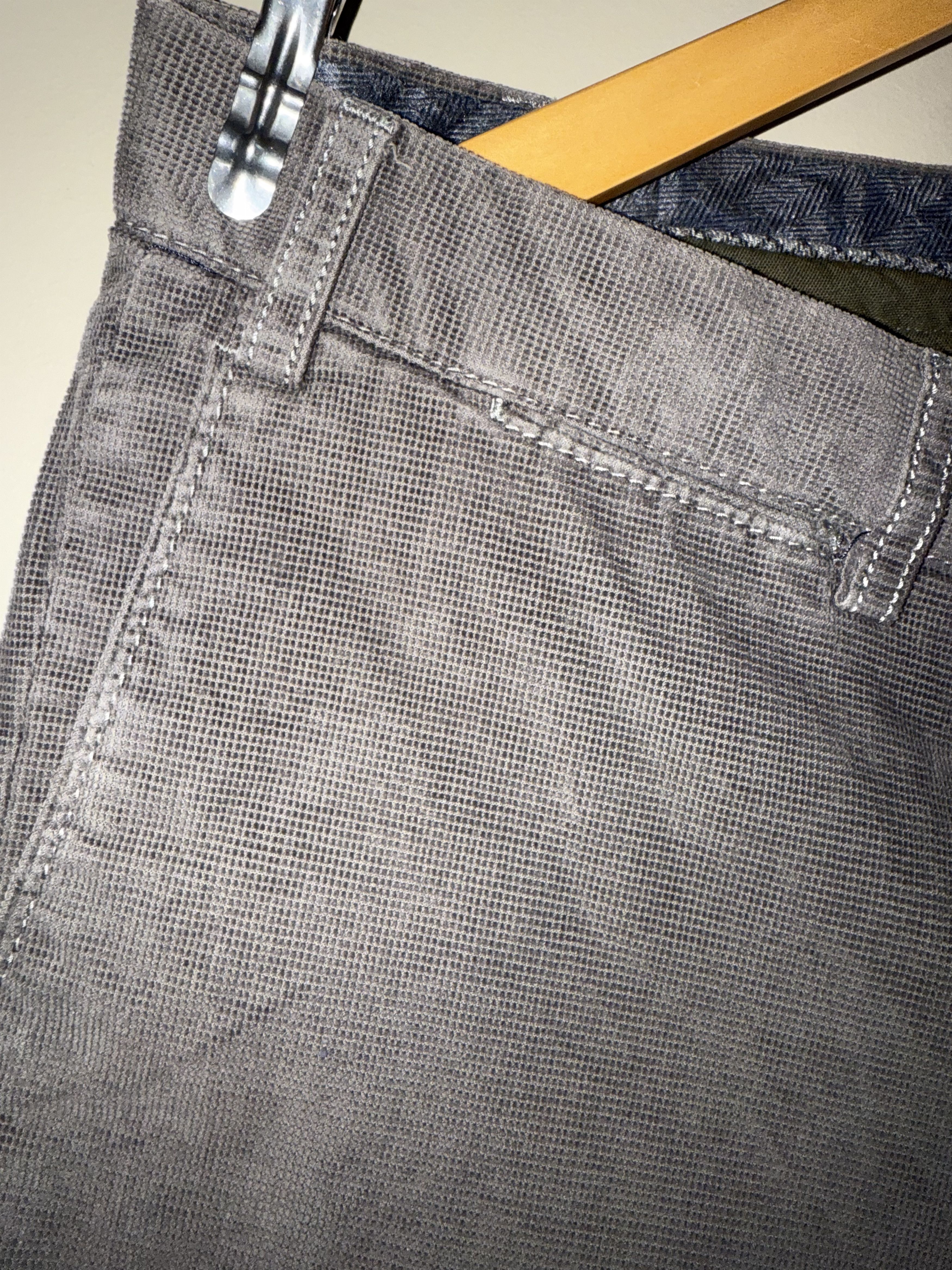 Hiltl HILTL Grey Bedford Cord Textured Cotton Pants, 36x31 Size US 36 / EU 52 - 2 Thumbnail
