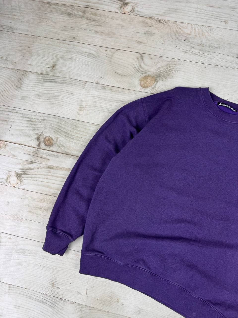 Acne Studios Acne Studios Crew Neck Sweatshirt Oversized Electric Purple Size US S / EU 44-46 / 1 - 5 Thumbnail