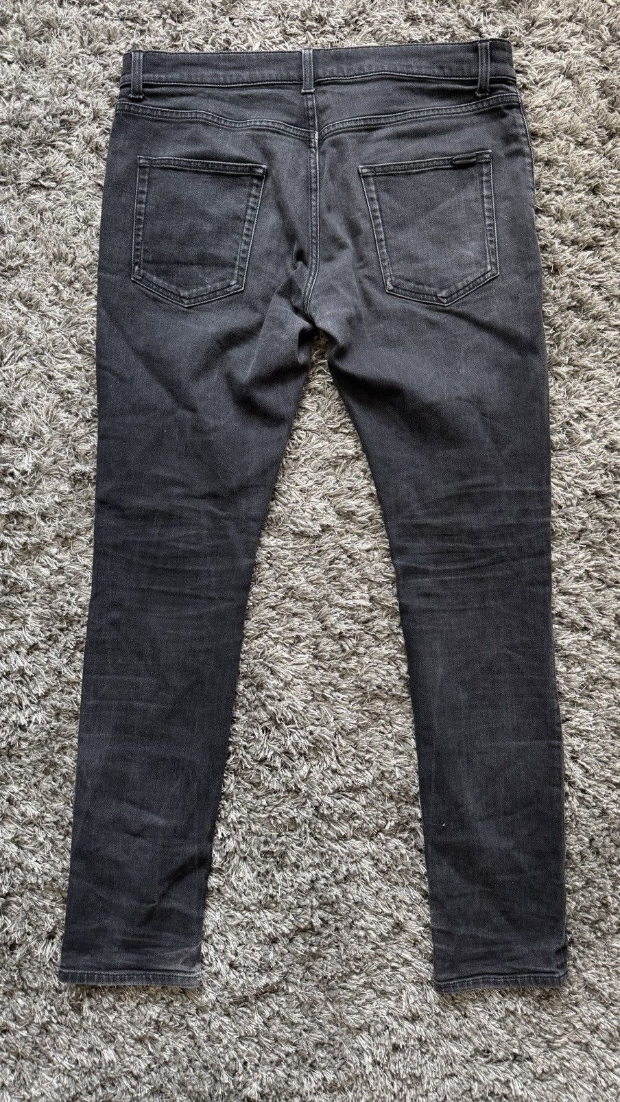 Saint Laurent Paris Saint Laurent Slim fit Black denim Size US 33 - 4 Thumbnail