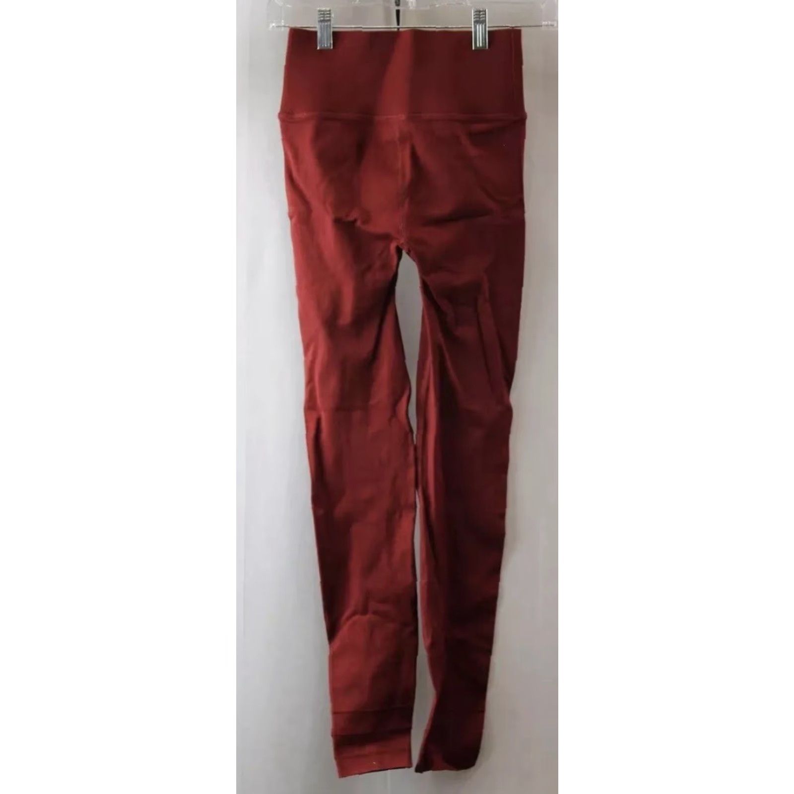 Fabletics NEW NWT Fabletics Wine Red High Sculptured Knit Yoga Leggings Size M Women Color Red Shoes? (Oops) Size 32" / US 10 / IT 46 - 2 Thumbnail
