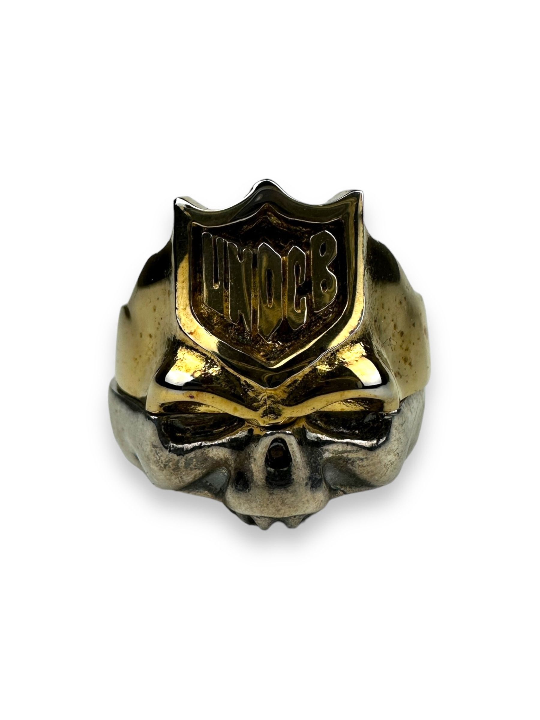 Undercover Undercover Gold and Silver Skull Ring Size ONE SIZE - 3 Thumbnail