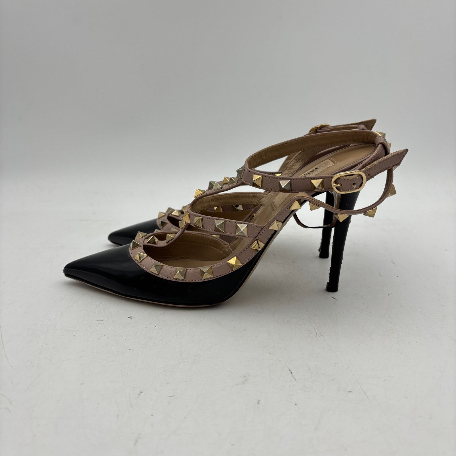 Giovanni Valentino Valentino Garavani Rockstud Ankle Strap Heels Women's 39.5 Size US 9.5 / IT 39.5 - 5 Thumbnail