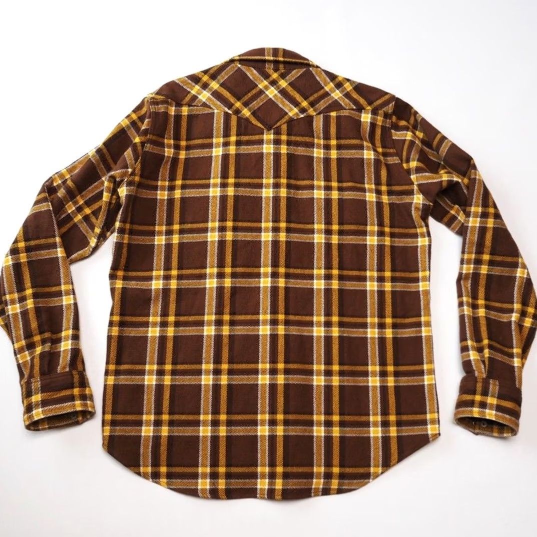 Iron Heart IRON HEART Western Shirt XL Ultra Heavy Flannel IHSH-372 Brown Mens Size US XL / EU 56 / 4 - 3 Thumbnail