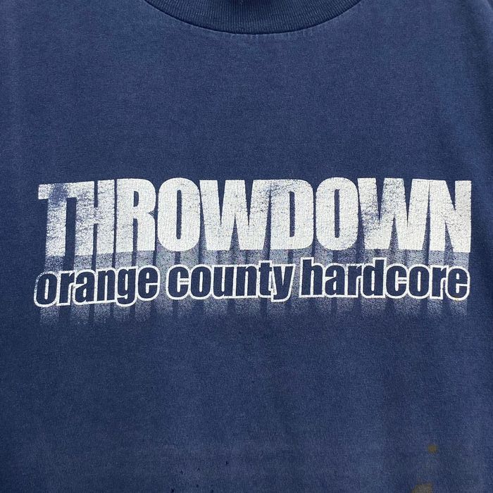 Vintage THROWDOWN Orange County Hardcore Vintage 90s Band Shirt | Grailed