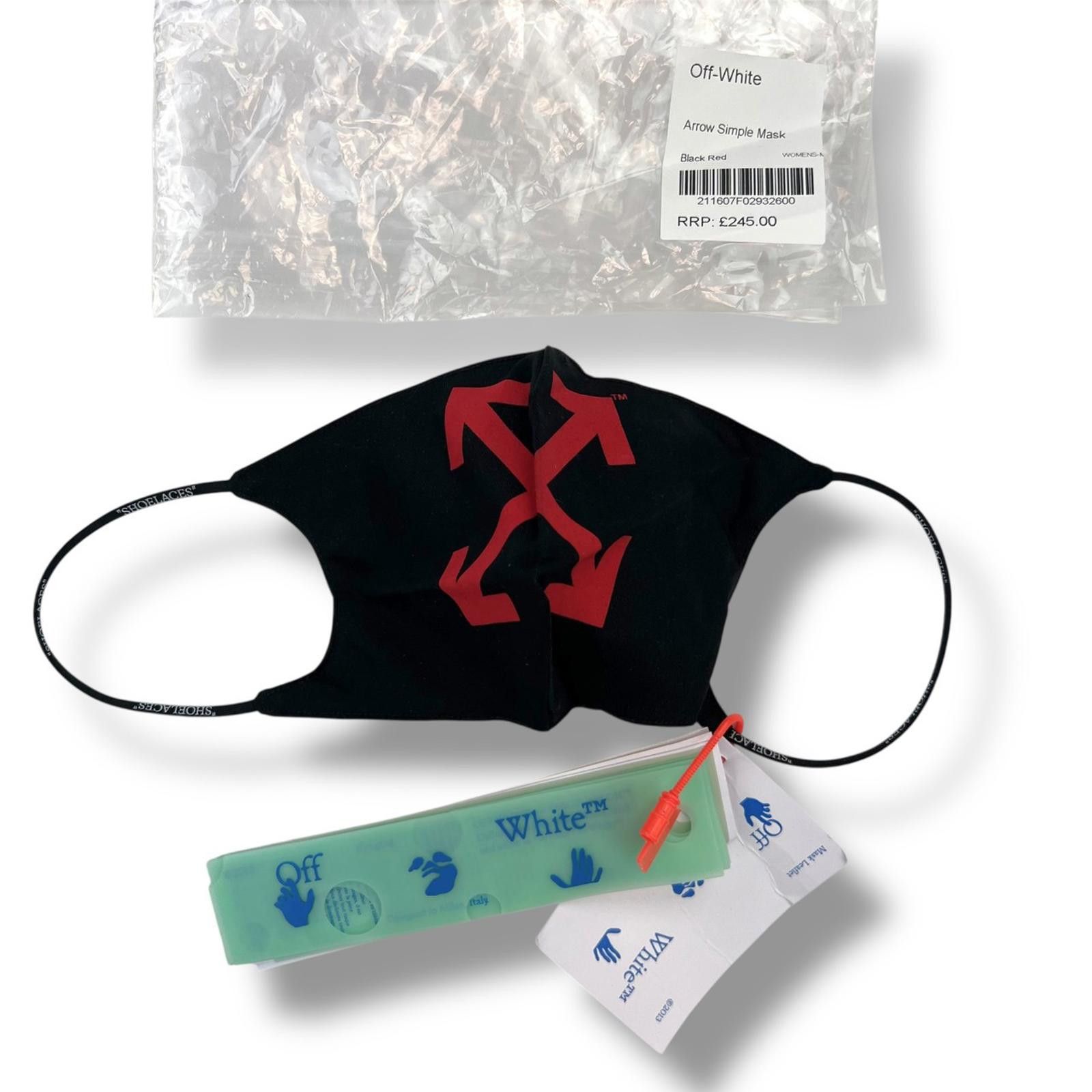 Off-White Off-White Arrows Mask Black Red Size ONE SIZE - 1 Thumbnail