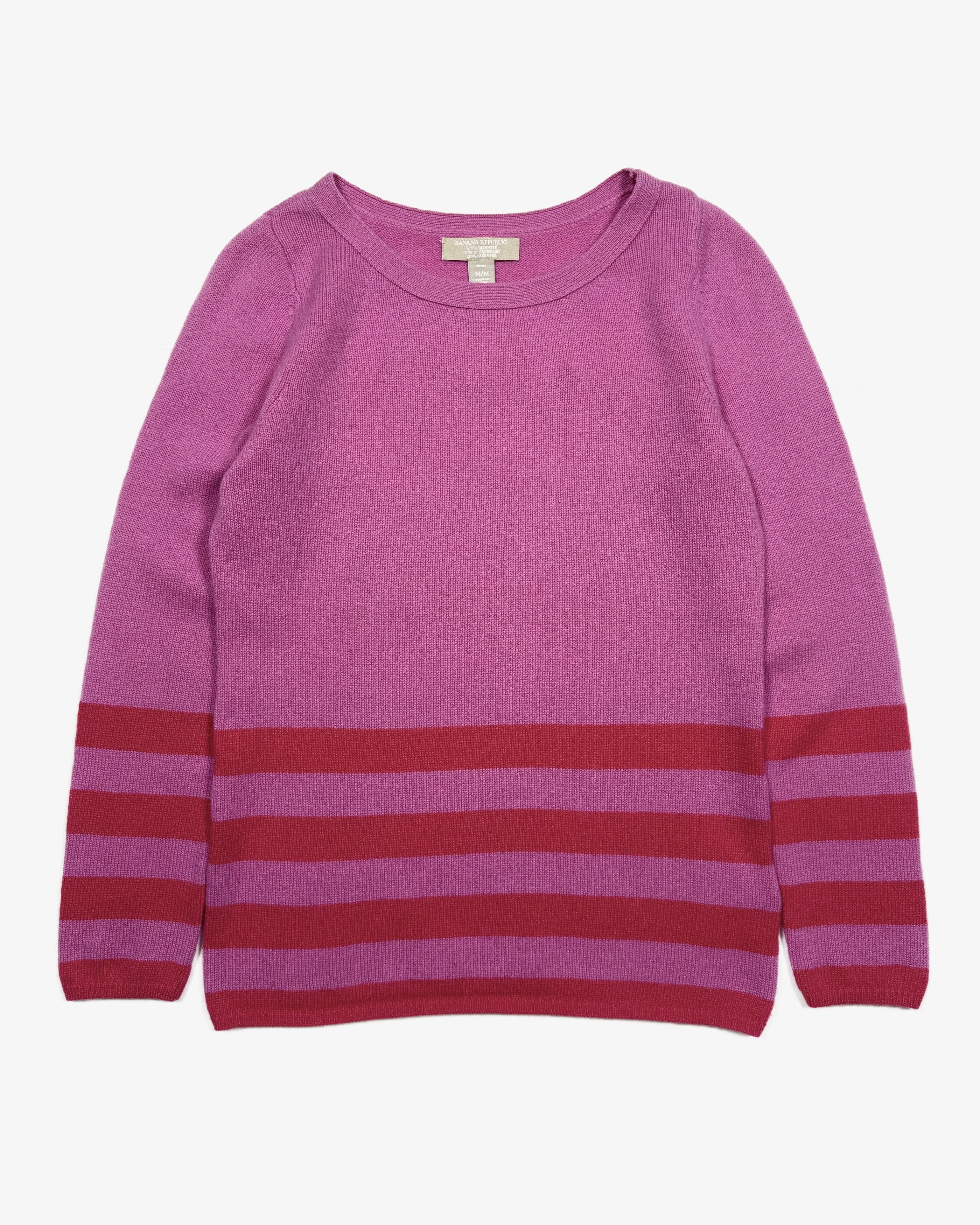 Banana Republic Banana Republic Wool Cashmere Crew Neck Pink Sweater Size M / US 6-8 / IT 42-44 - 1 Thumbnail