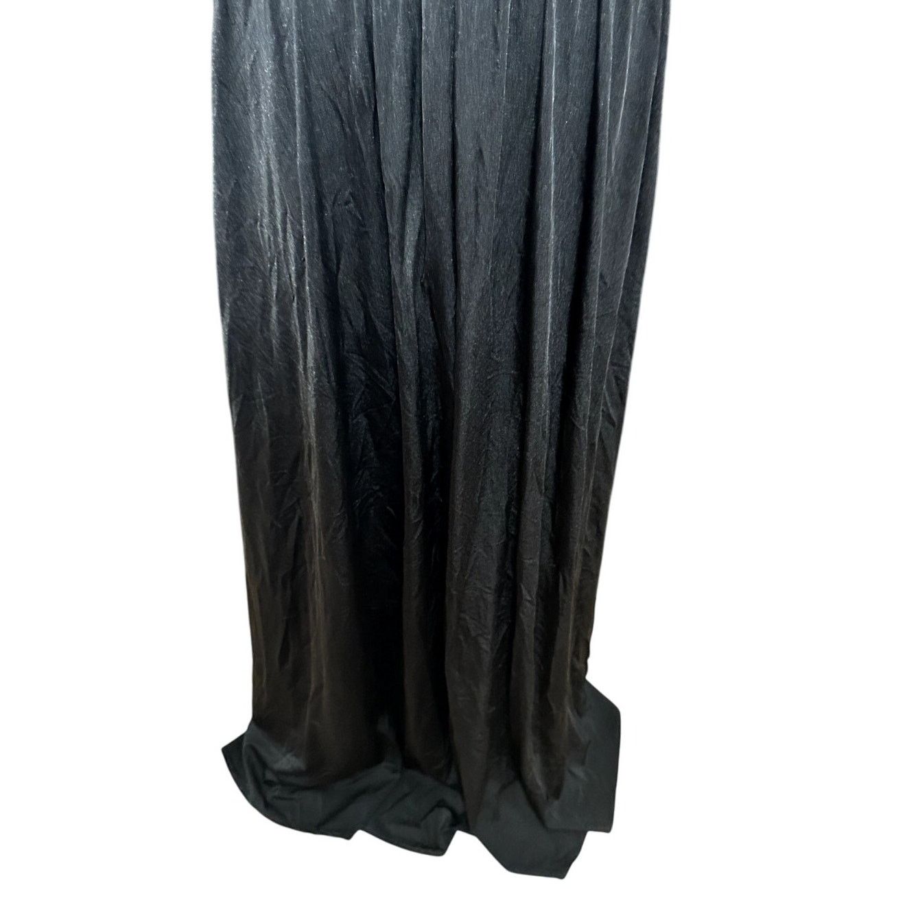 Other La Femme Formal Maxi Gown Deep V-Neck Sleeveless Black 16 Size XXL / US 16-18 / IT 52-54 - 7 Thumbnail