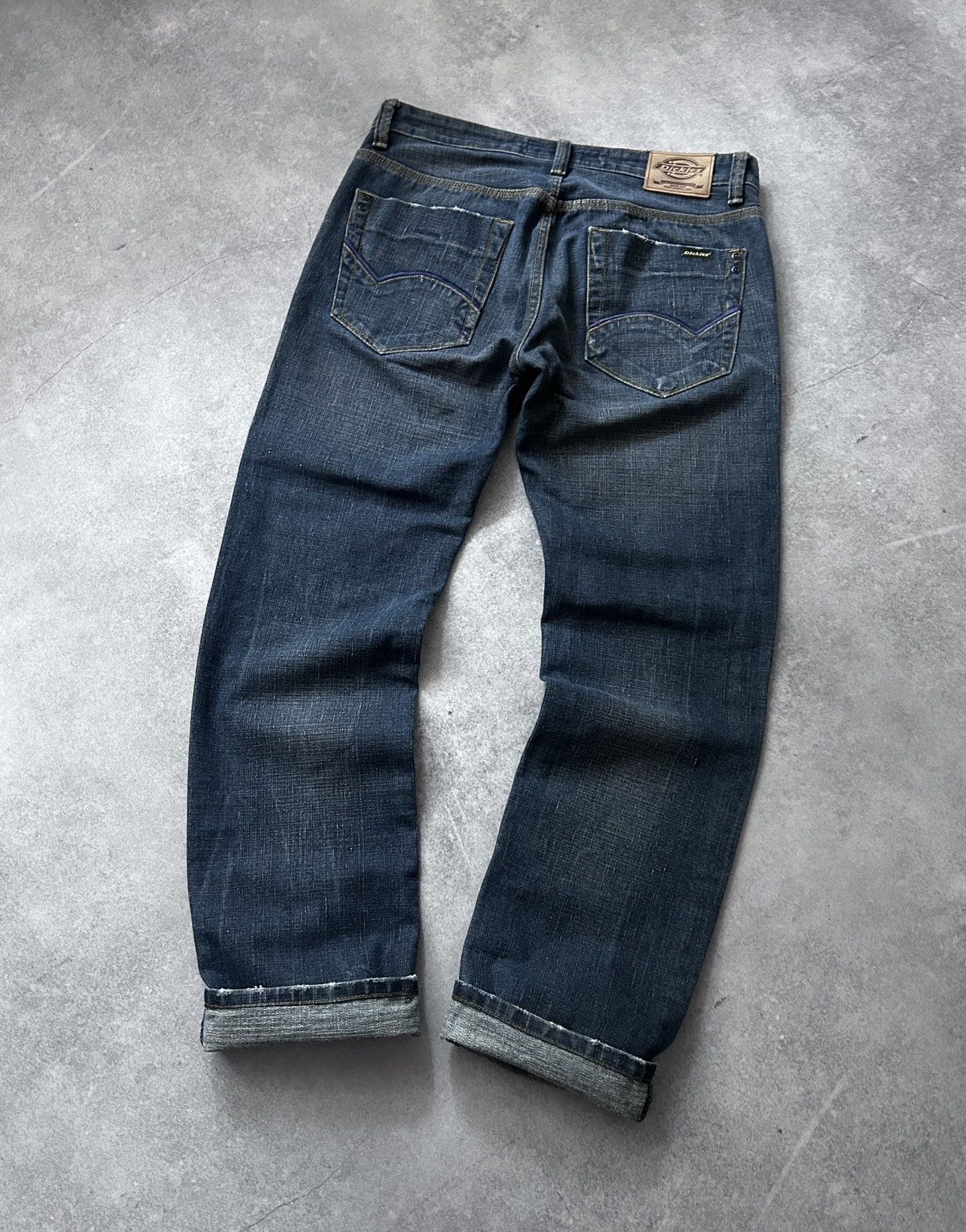 Dickies Vintage Dickies jeans made in usa distressed dark blue Size US 34 / EU 50 - 1 Thumbnail