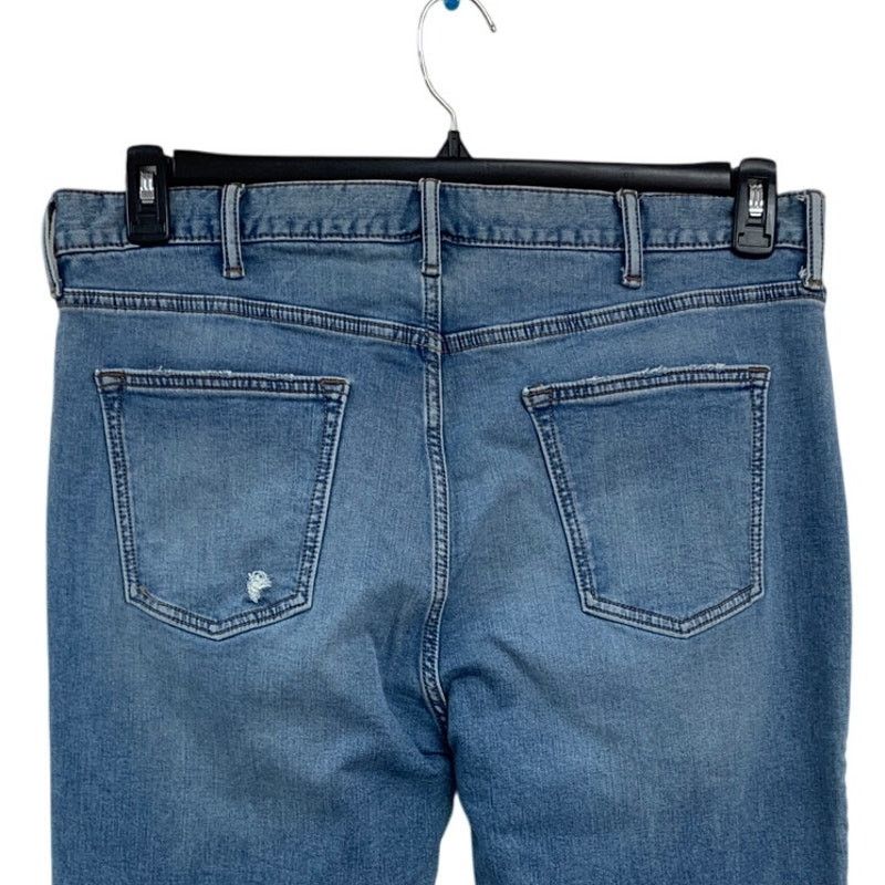 Old Navy Old Navy Mens Size 38X32 Blue Slim Distressed Denim Jeans Size US 38 / EU 54 - 4 Thumbnail