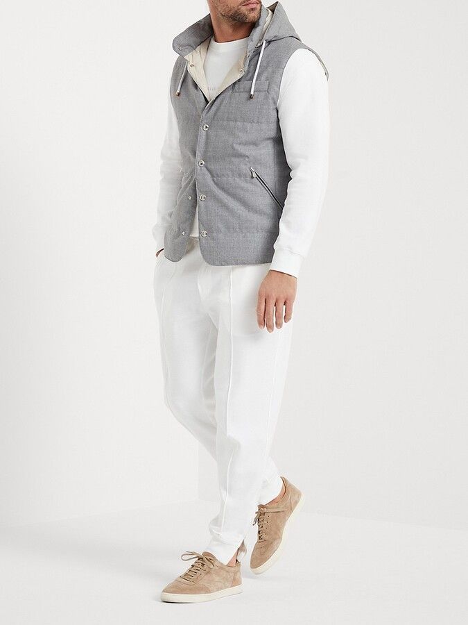 Brunello Cucinelli Wr Padded Vest in Natural Size US S / EU 44-46 / 1 - 4 Thumbnail
