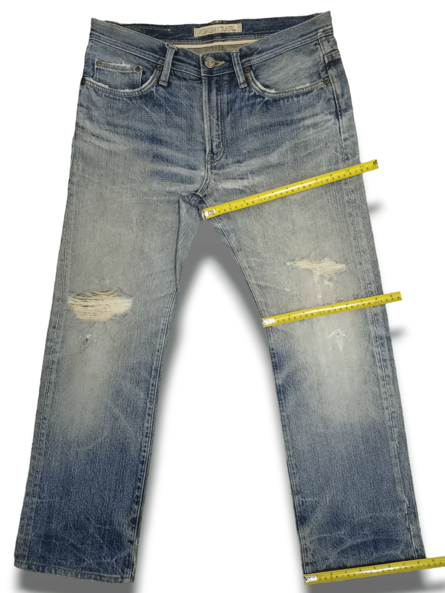 Japanese Brand Vintage Japanese Denim Crafts Distressed Baggy Jeans Size US 32 / EU 48 - 12 Thumbnail