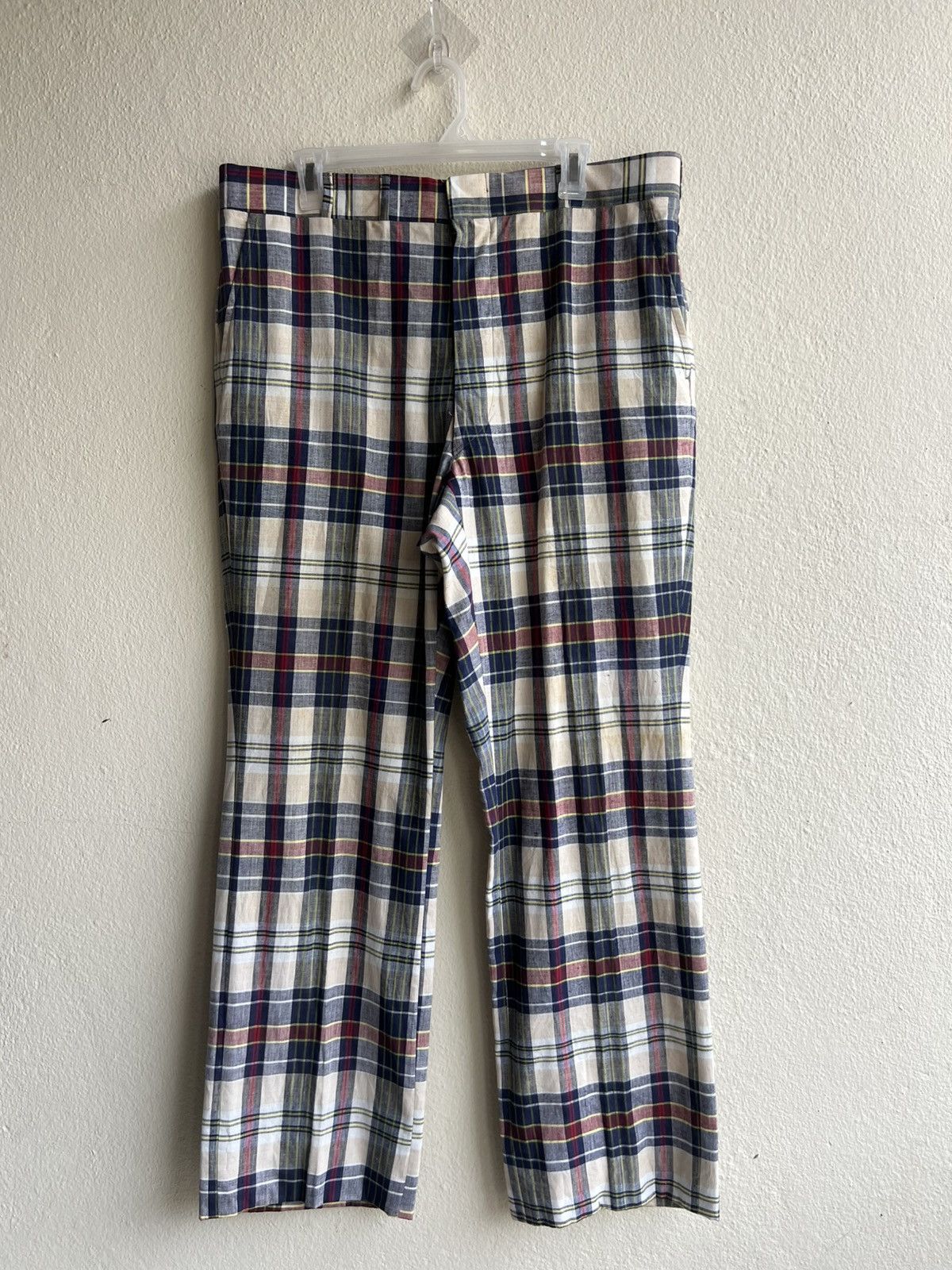 Corbin 60s 70s Hand Woven India Madras by Corbin Talon Zip Trouser Size US 36 / EU 52 - 24 Thumbnail