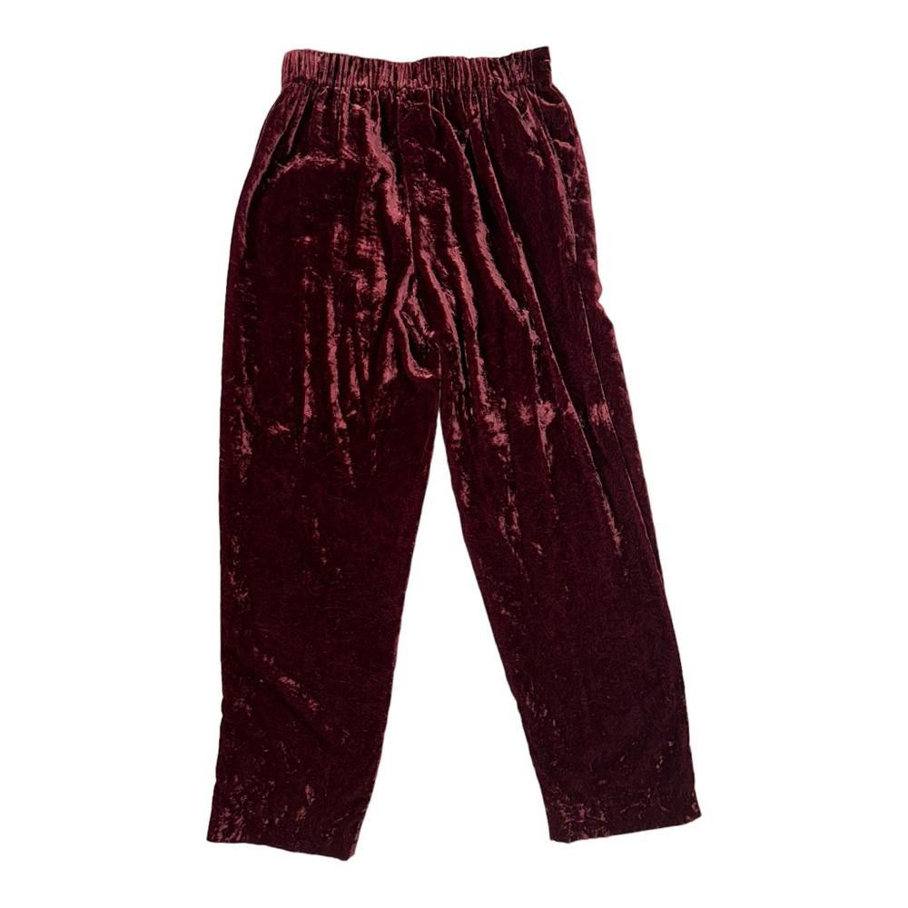 Madewell Madewell l Velvet Tapered Pleat Pull On Pants XS Size 26" / US 2 / IT 38 - 3 Thumbnail