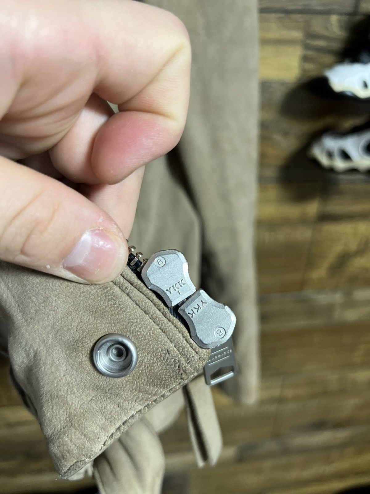 Allsaints AllSaints Holton Biker Suede Leather Jacket Beige Men M Size US M / EU 48-50 / 2 - 15 Thumbnail