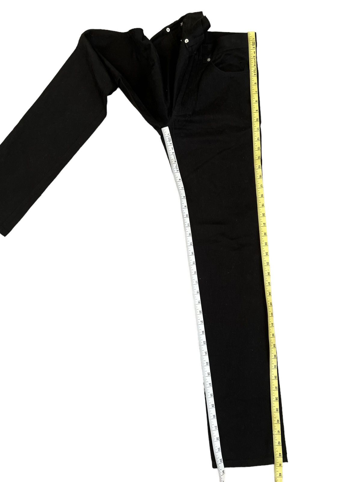 agnes b. Vintage Agnes B. Homme Paris Dark Black Trouser Pant Size US 29 - 5 Thumbnail