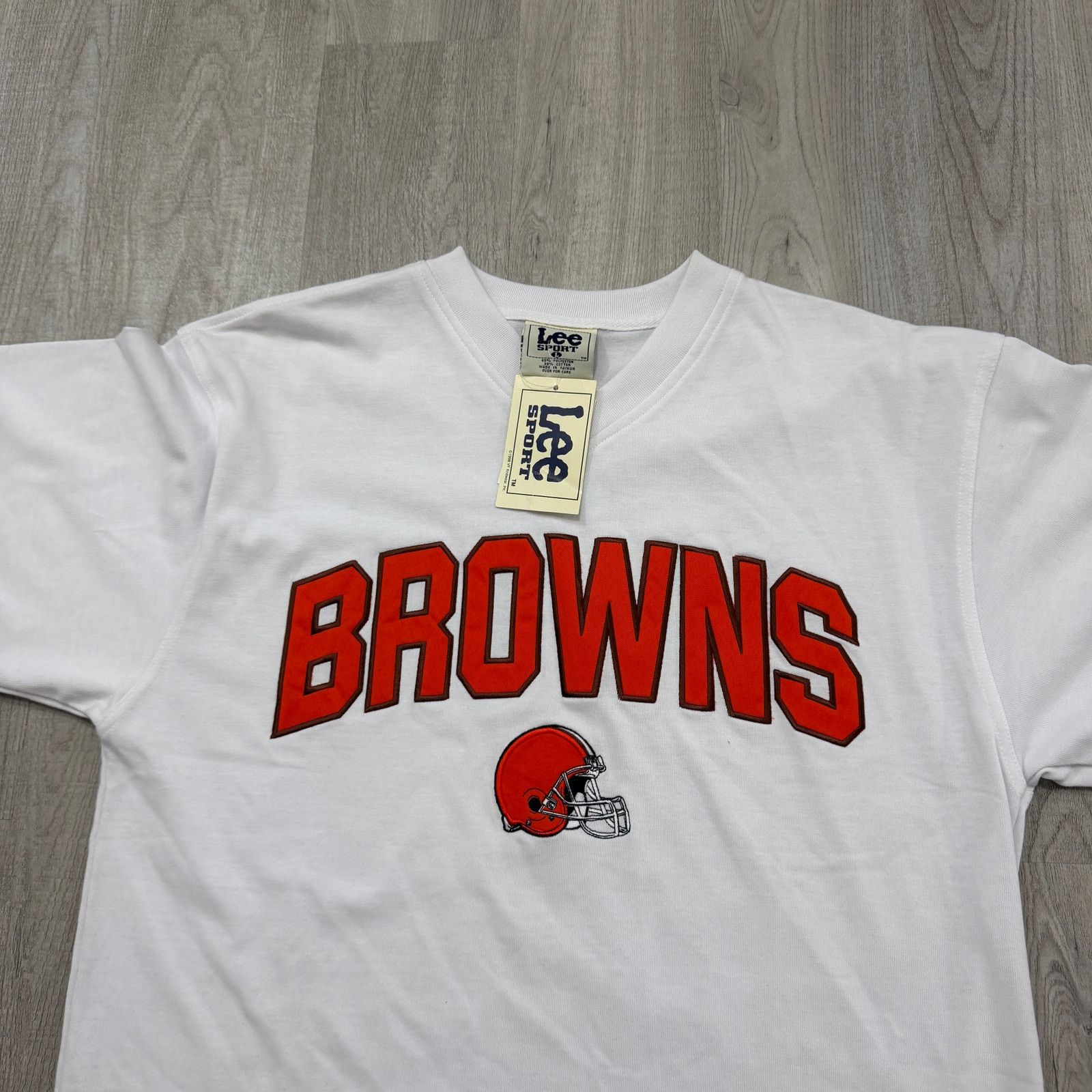 Vintage Vintage Lee Cleveland Browns Shirt Mens Large White Orange Size US L / EU 52-54 / 3 - 2 Thumbnail