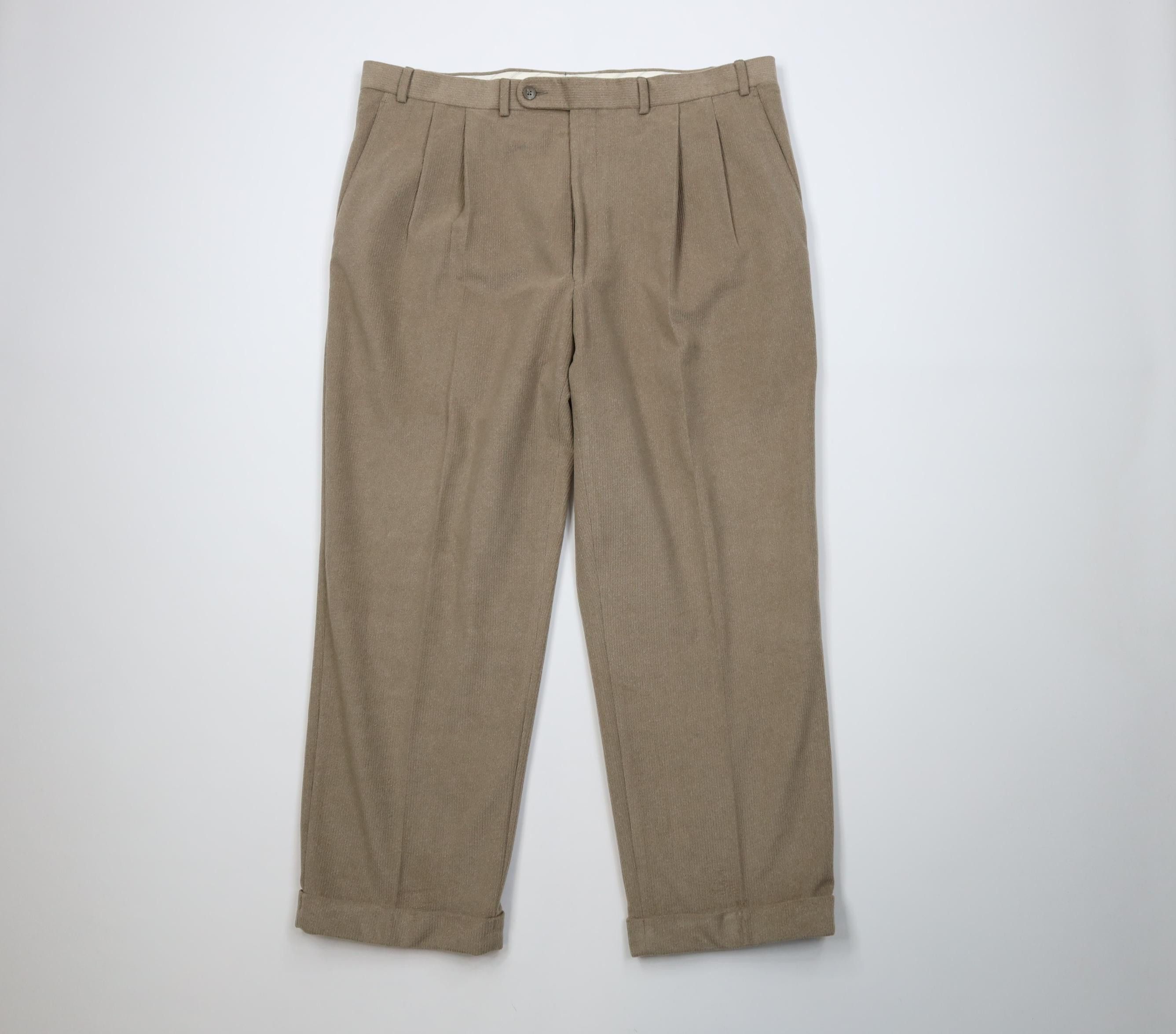 Vintage Vintage 90s Y2K Streetwear Corduroy Wide Leg Chino Pants Size US 40 / EU 56 - 1 Thumbnail
