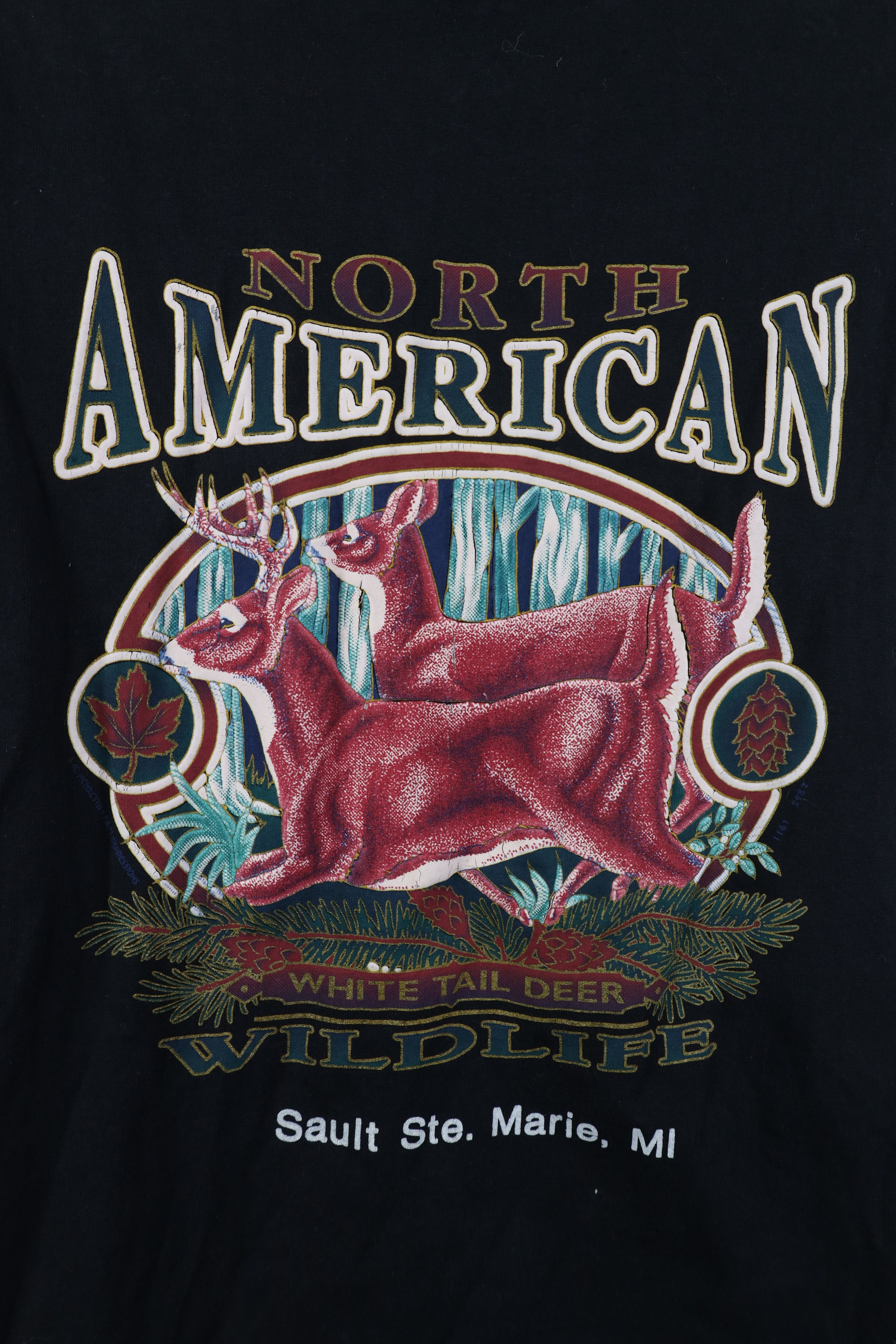 Vintage Vintage 80s 90s American White Tail Deer Michigan T-Shirt Size S / US 4 / IT 40 - 4 Thumbnail