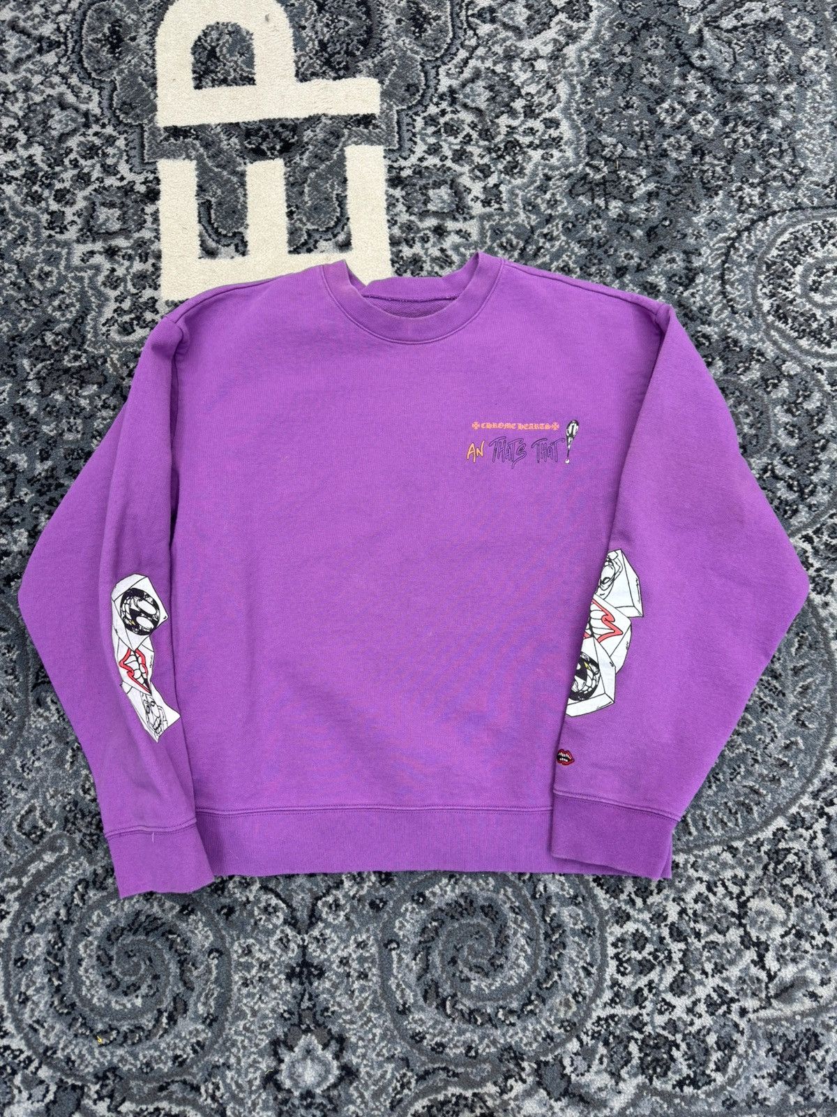 Chrome Hearts Matty boy chrome hearts i want more not less crew neck Size US L / EU 52-54 / 3 - 2 Thumbnail