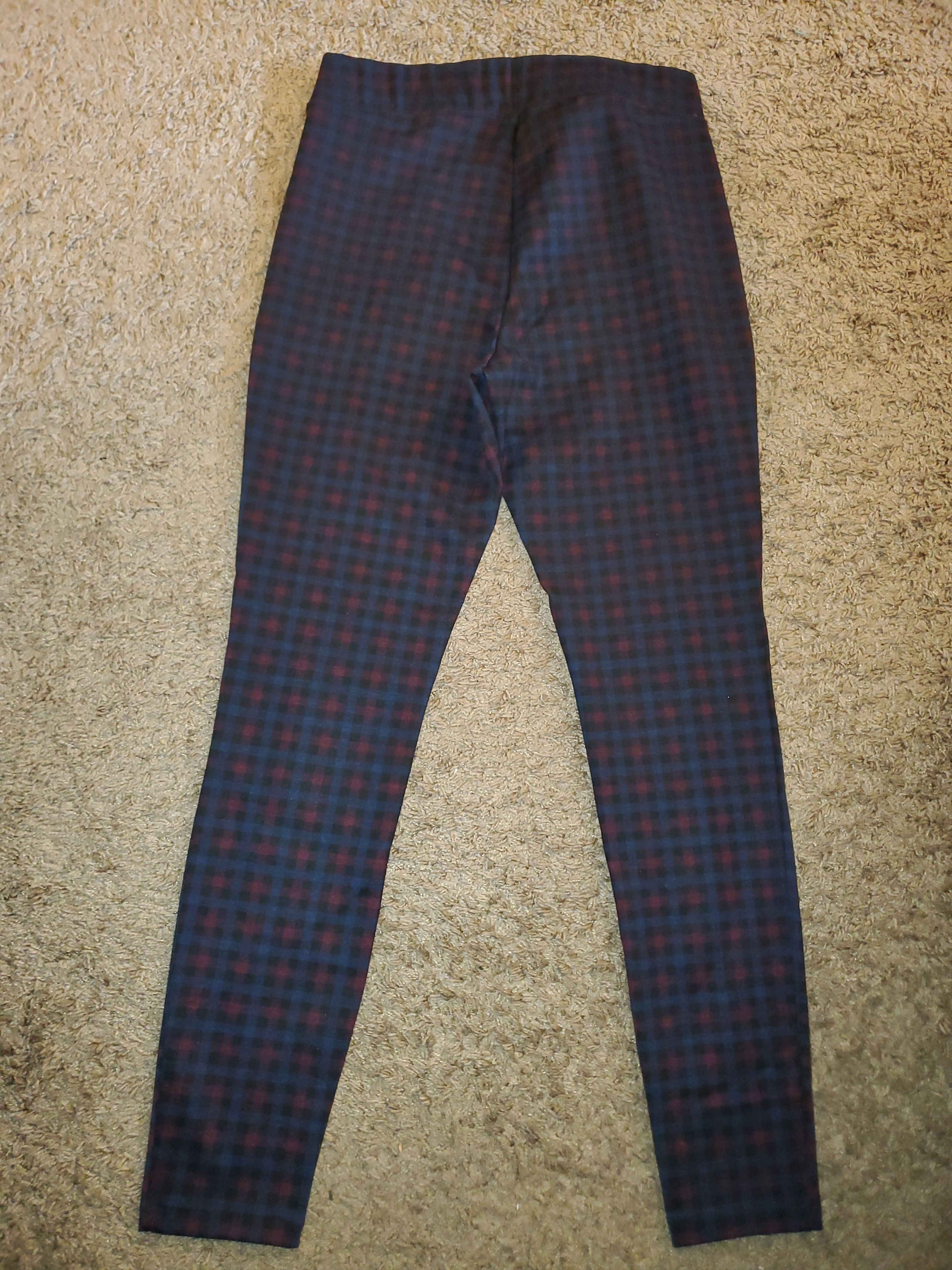Old Navy Womens Old Navy Stevie Plaid Leggings-size M Size 30" / US 8 / IT 44 - 2 Thumbnail