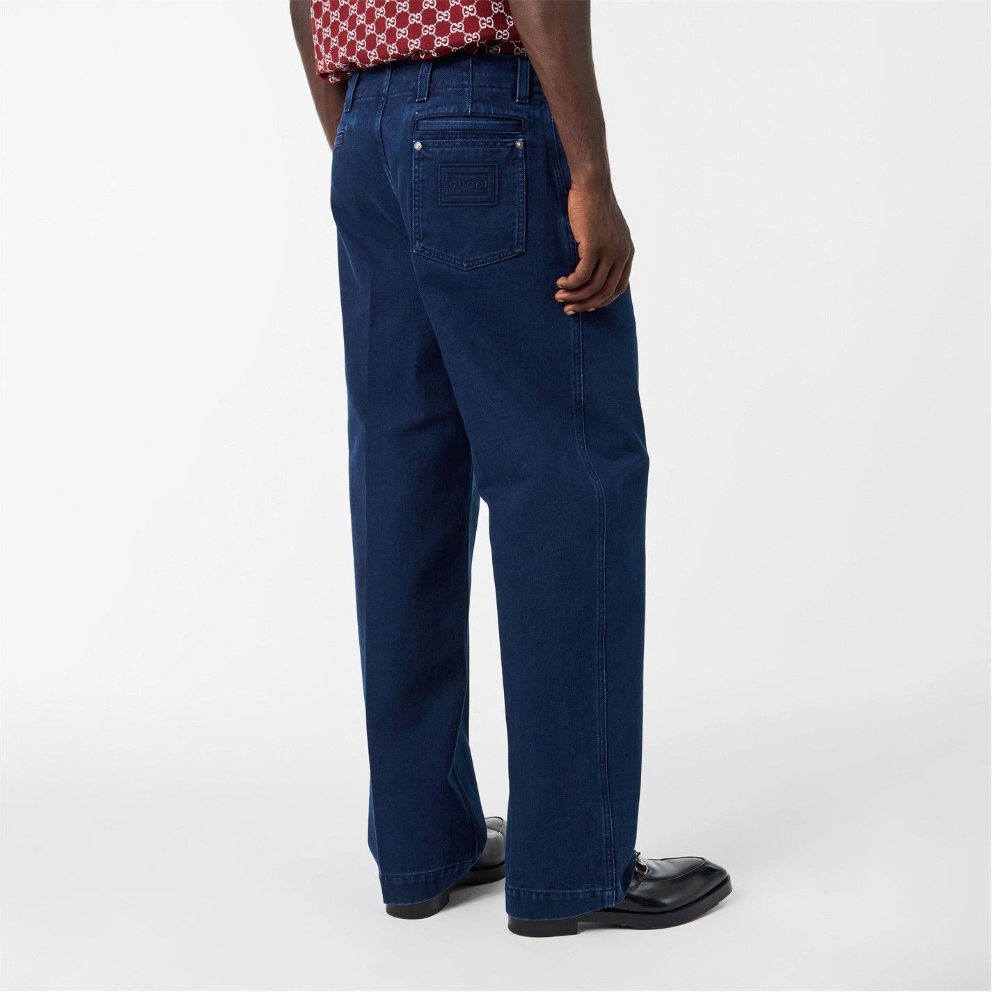 Gucci o1g2r1mq0426 Straight Leg Jeans in Blue Size US 32 / EU 48 - 5 Thumbnail