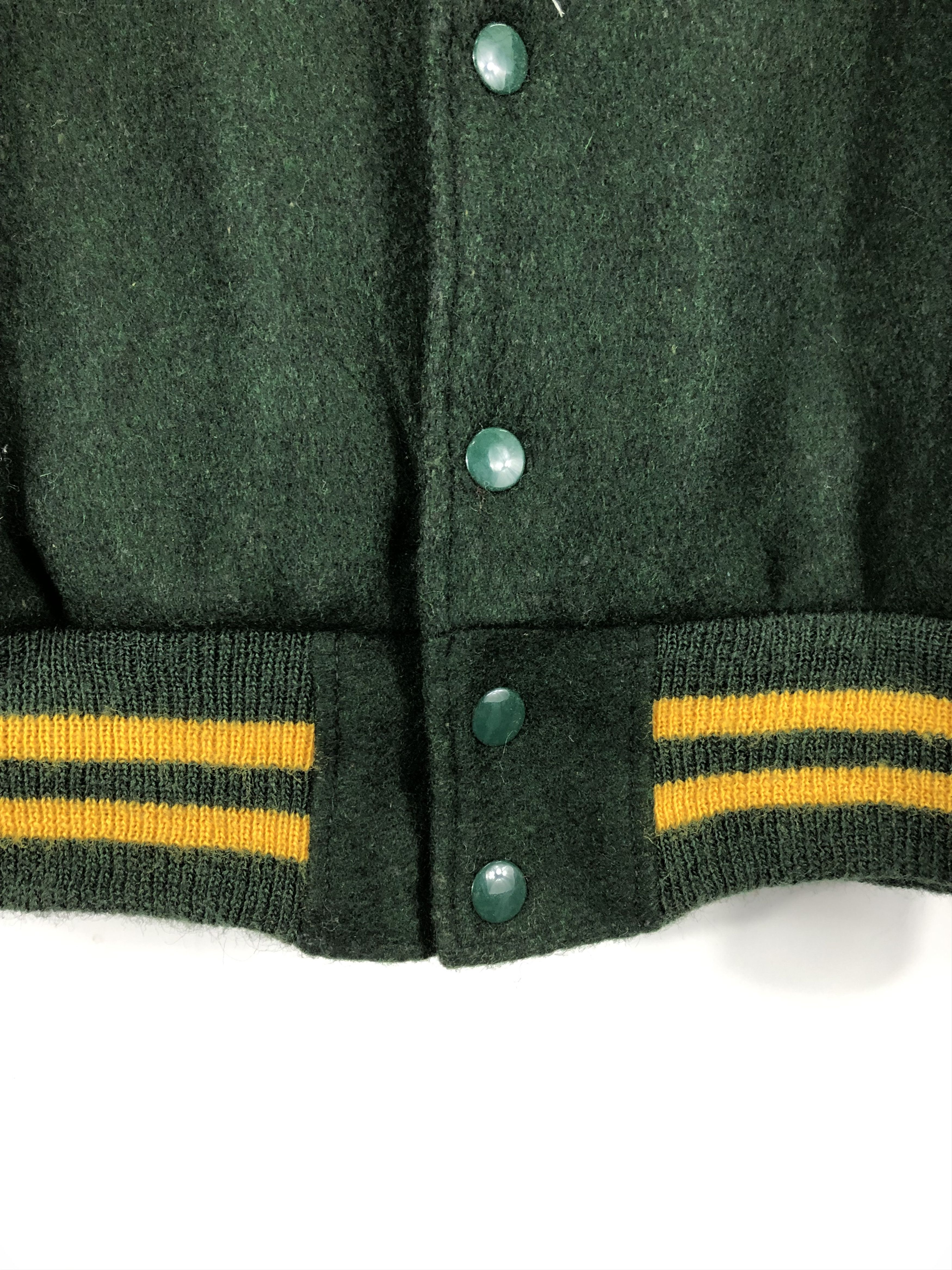 Golden Bear Vintage 80s Golden Bear Varsity Jacket Leather Sleeve V0243 Size US L / EU 52-54 / 3 - 7 Thumbnail