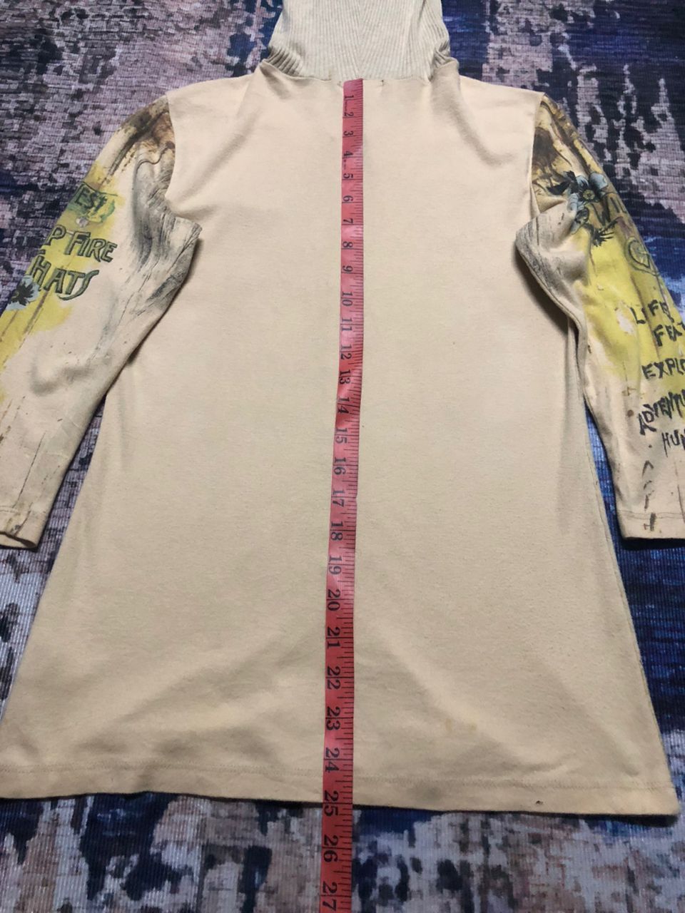 Cowboy Equipment Sugar Vanilla Cowgirl Over Print Hoodie Zipper Rare Size XS / US 0-2 / IT 36-38 - 16 Thumbnail