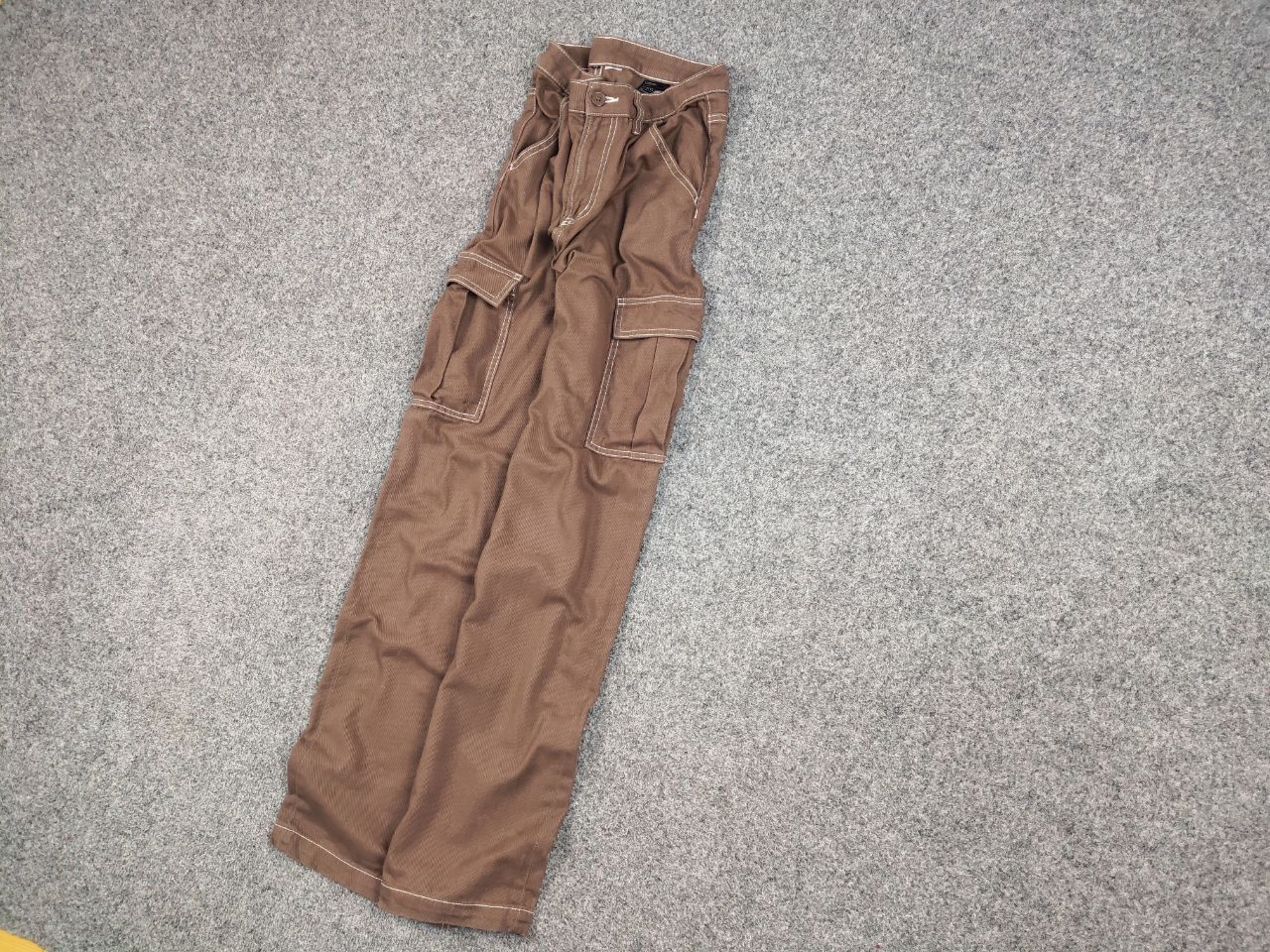 Japanese Brand Vintage 90's Japanese Beggy Beige Cargo Pants Y2K Hype Style Size US 32 / EU 48 - 3 Thumbnail
