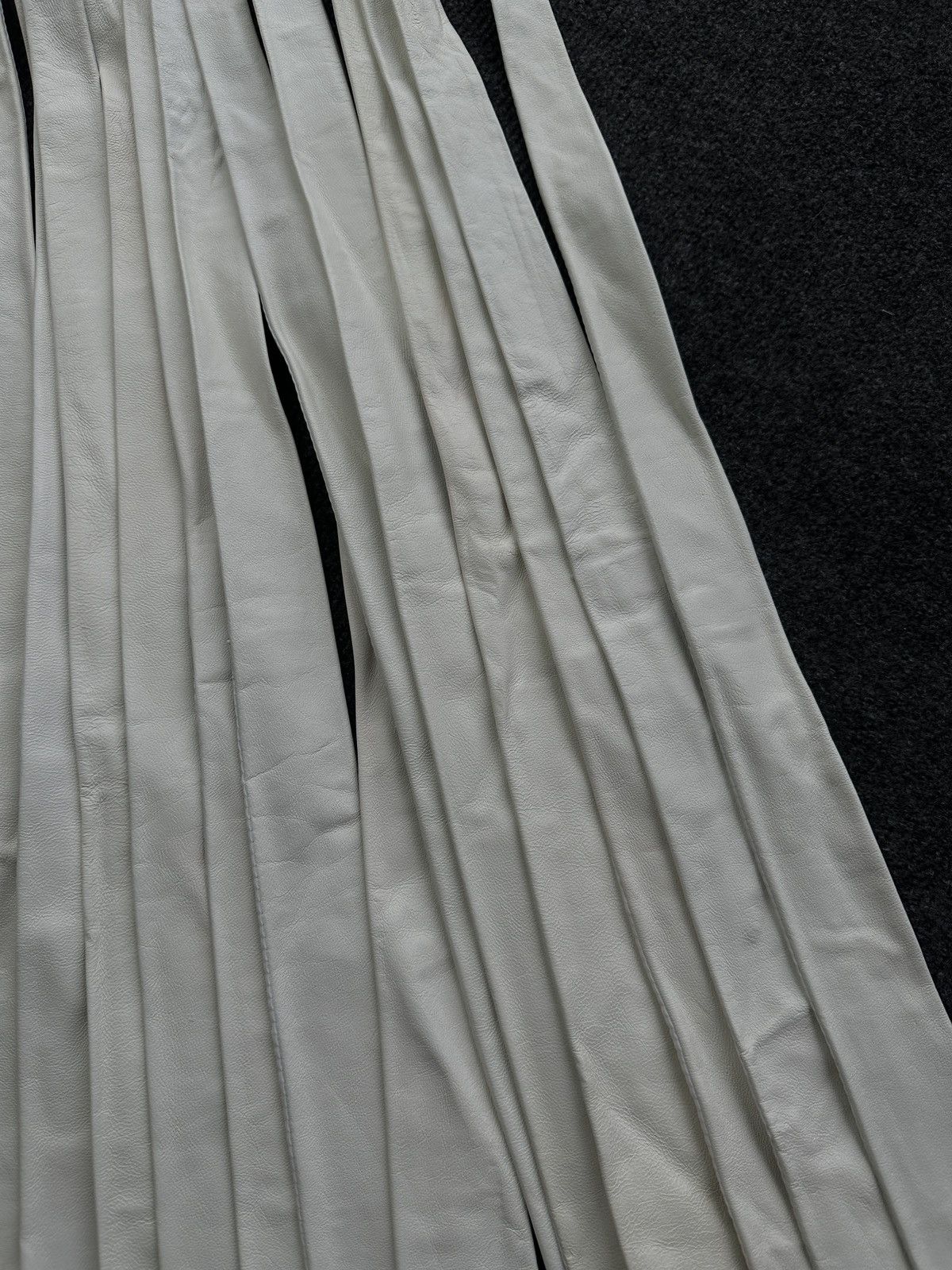 Other 🚨 LEATHER WHITE ITALY TIE LUXURY VNTG RARE OLD MONEY Size ONE SIZE - 9 Thumbnail
