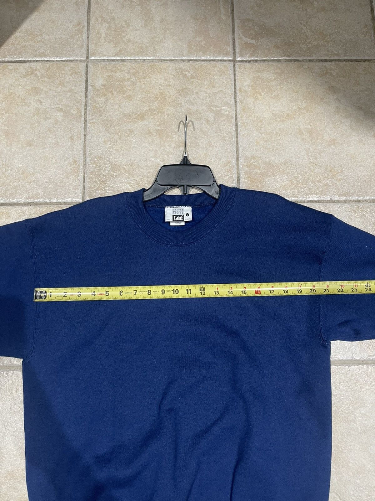Lee Vintage 90s Lee Pullover Short Sleeve Sweater Blue Size US L / EU 52-54 / 3 - 7 Thumbnail