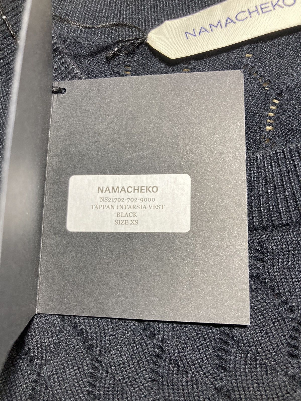Namacheko SS21 Namacheko Tappan Intarsia Sweater Vest Knit Black 2021 Size US XS / EU 42 / 0 - 5 Thumbnail