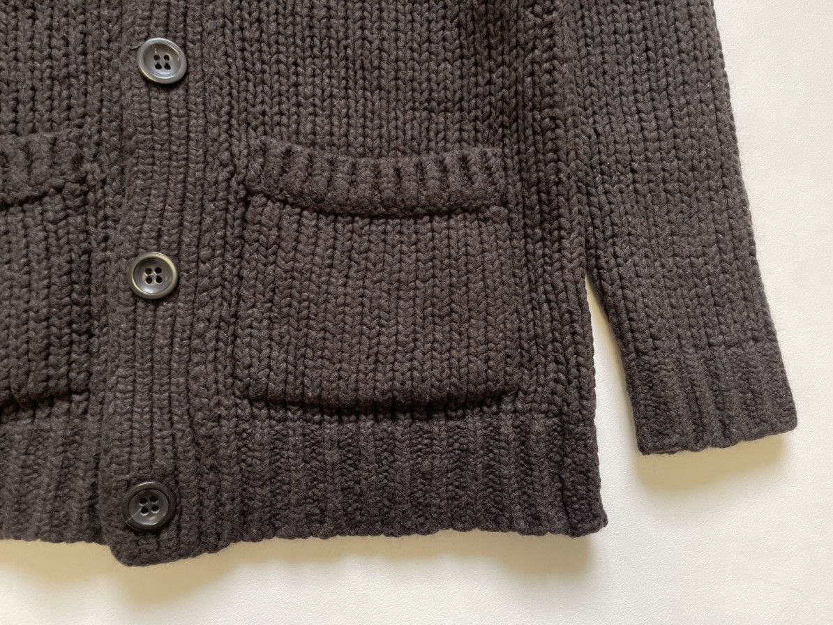 Dries Van Noten Brown Chunky Knit Merino Wool Cardigan Size US M / EU 48-50 / 2 - 8 Thumbnail