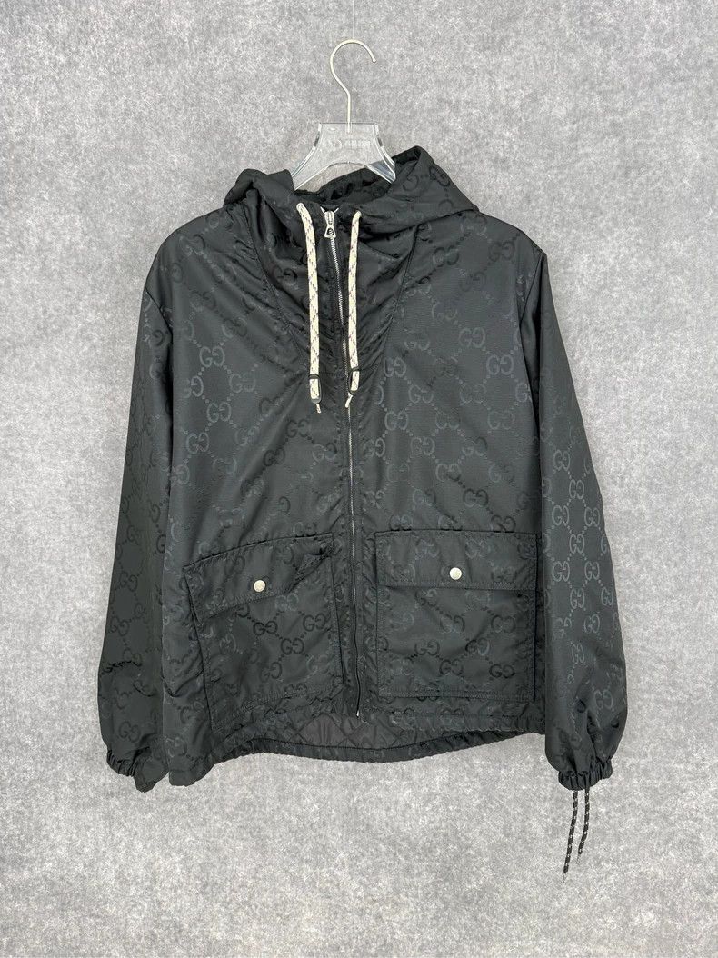 Gucci Gucci Logo letter full print zipper hooded long-sleeved ja Size US S / EU 44-46 / 1 - 2 Thumbnail