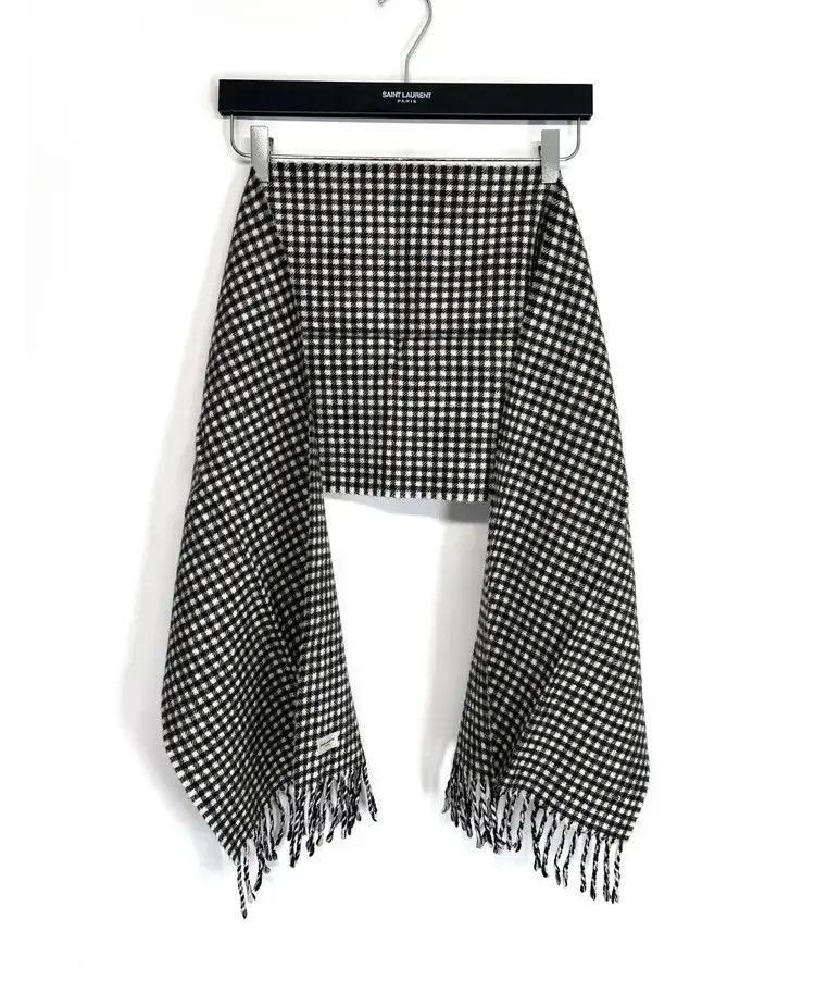 Saint Laurent Paris Saint Laurent Paris 14AW Check Board Scarf-2505 Size ONE SIZE - 1 Thumbnail
