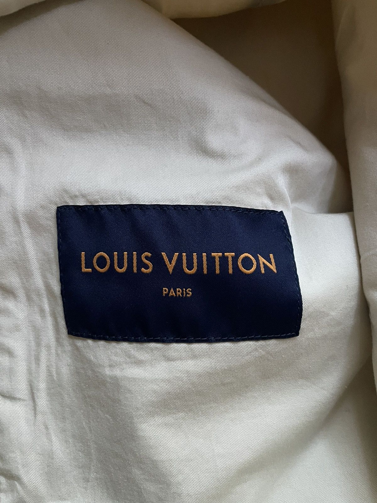 Louis Vuitton Louis Vuitton Beige Monogram Workwear Denim Jacket Size US M / EU 48-50 / 2 - 12 Thumbnail