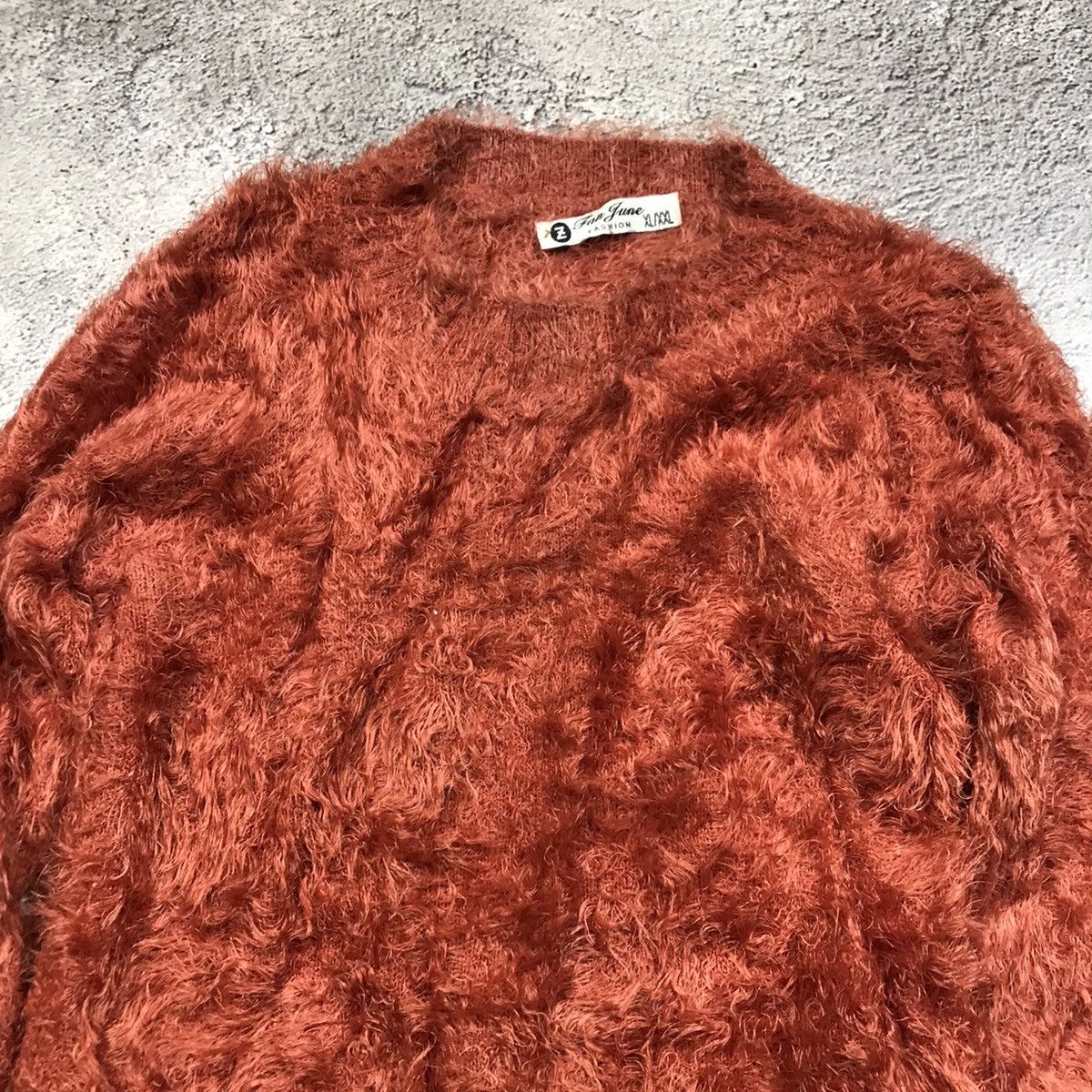 Vintage Vintage 90s Oversized Mohair Knit Sweater Abstract Y2K S Size S / US 4 / IT 40 - 3 Thumbnail