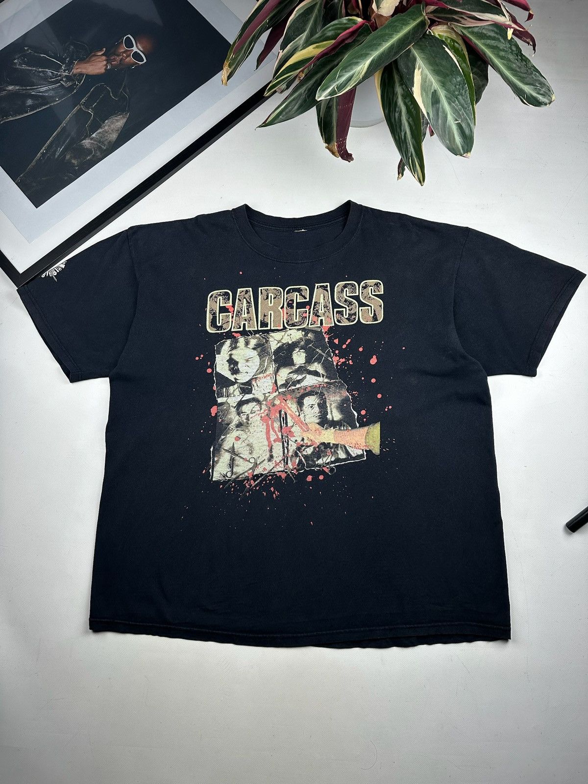Band Tees Carcass band black tee metal hard rock merch back print Size US XL / EU 56 / 4 - 1 Thumbnail