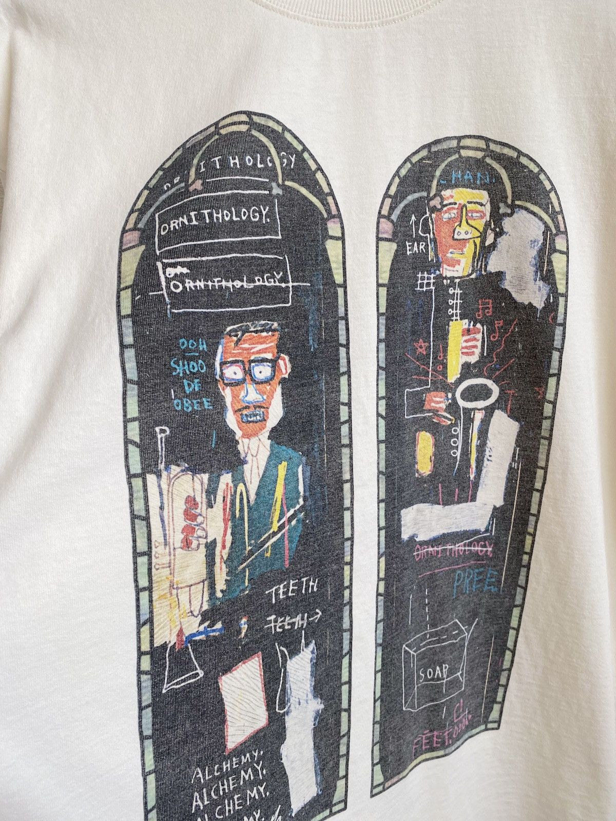 H&M × Jean-Michel Basquiat × Who Decides War WHO DECIDES WAR x BASQUIAT x H&M LONG SLEEVE RELAXED T-SHIRT Size US XL / EU 56 / 4 - 21 Thumbnail