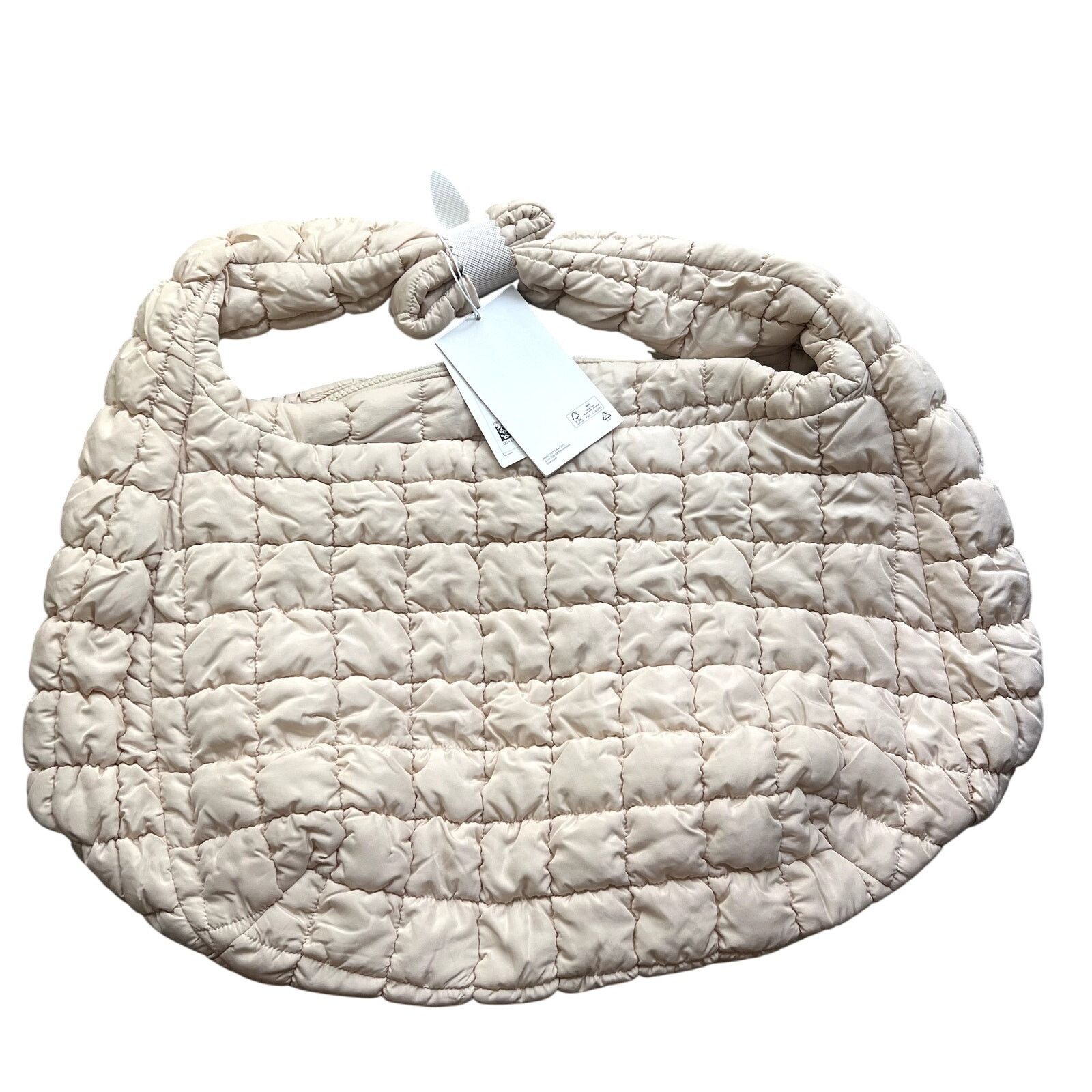 Cos COS Quilted Hobo Bag beige Size ONE SIZE - 4 Thumbnail
