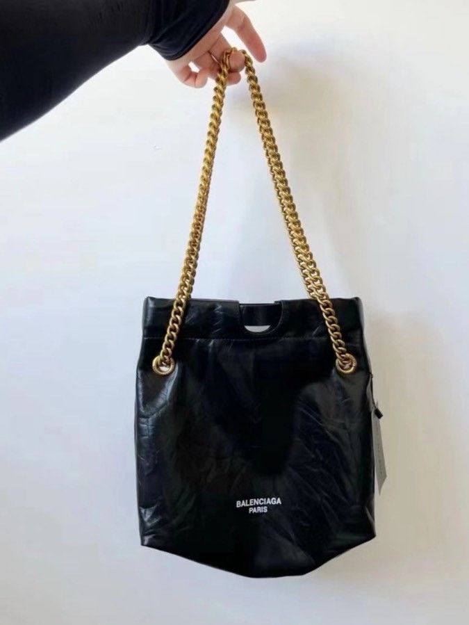 Balenciaga Balenciaga Crush XS Black Bag Size ONE SIZE - 1 Thumbnail