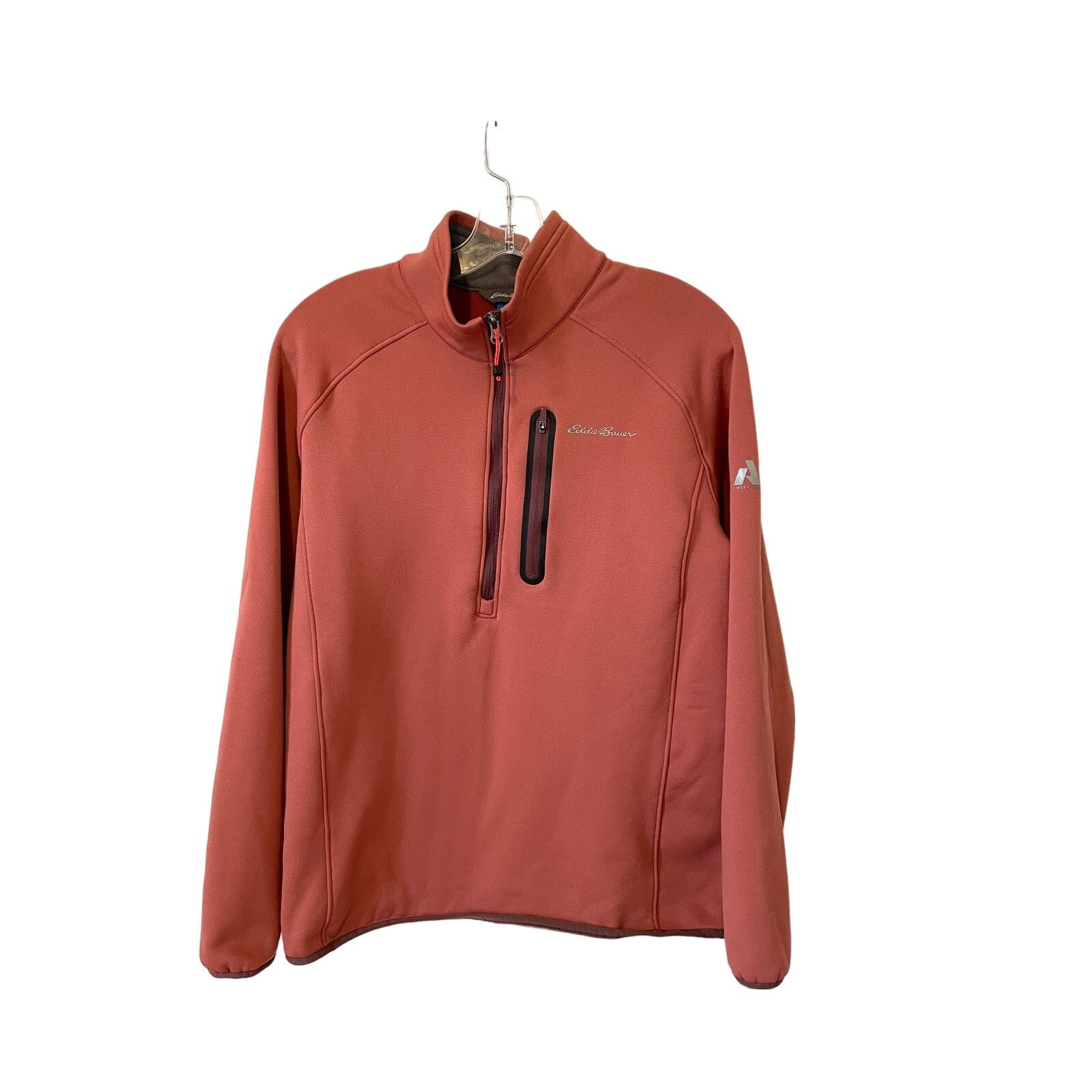 Eddie Bauer Eddie Bauer Fleeece Quarter Zip Jacket Orange Size Medium Size US M / EU 48-50 / 2 - 1 Thumbnail