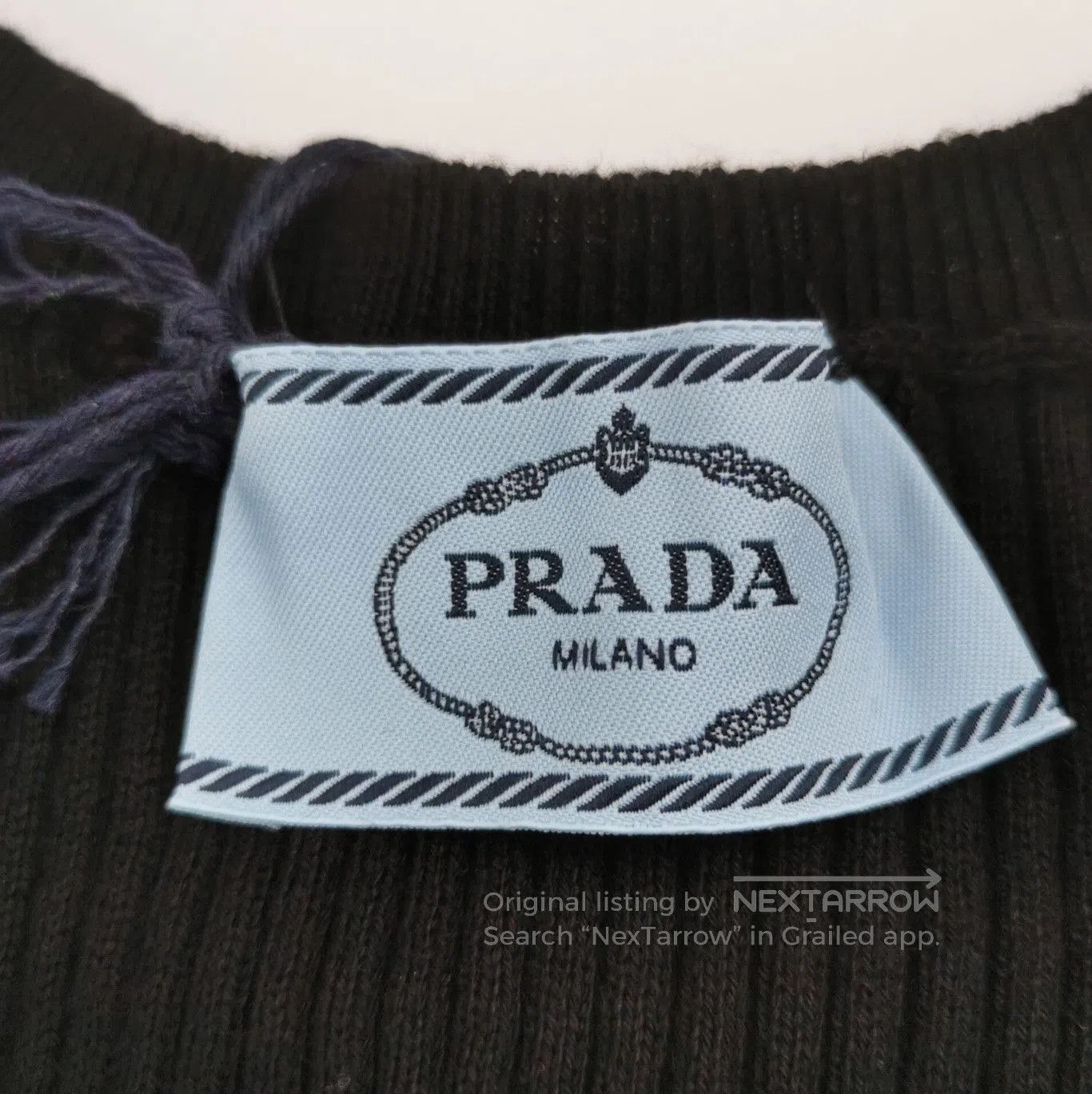 Prada Prada Ribbed Knit Long Sleeve Top . Size US XS / EU 42 / 0 - 6 Thumbnail