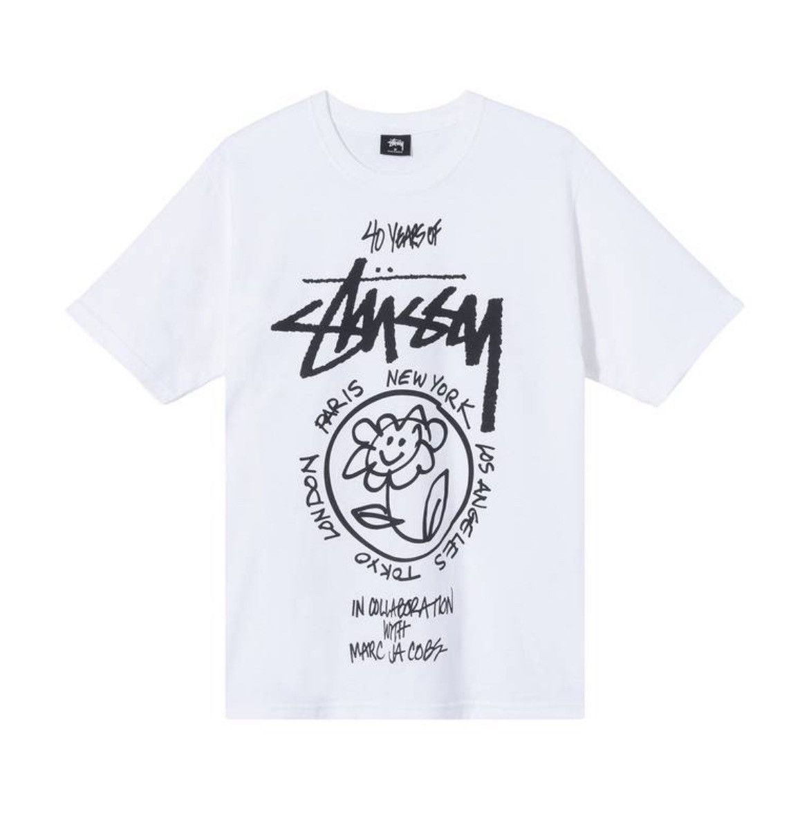 Marc Jacobs Stüssy Marc Jacobs World Tour Tee White Large Size US L / EU 52-54 / 3 - 1 Thumbnail